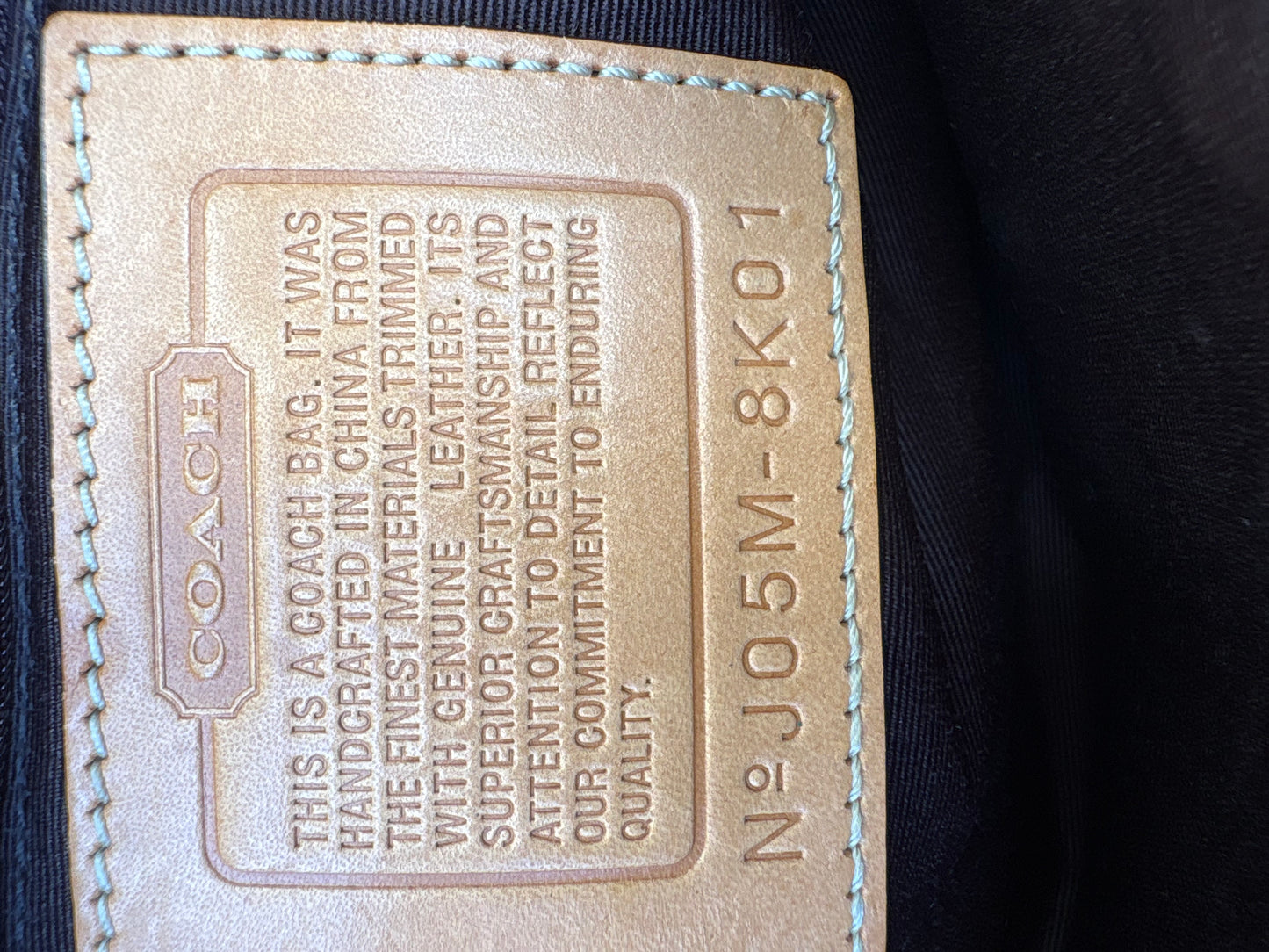 Coach Signature Brown Shoulder Bag