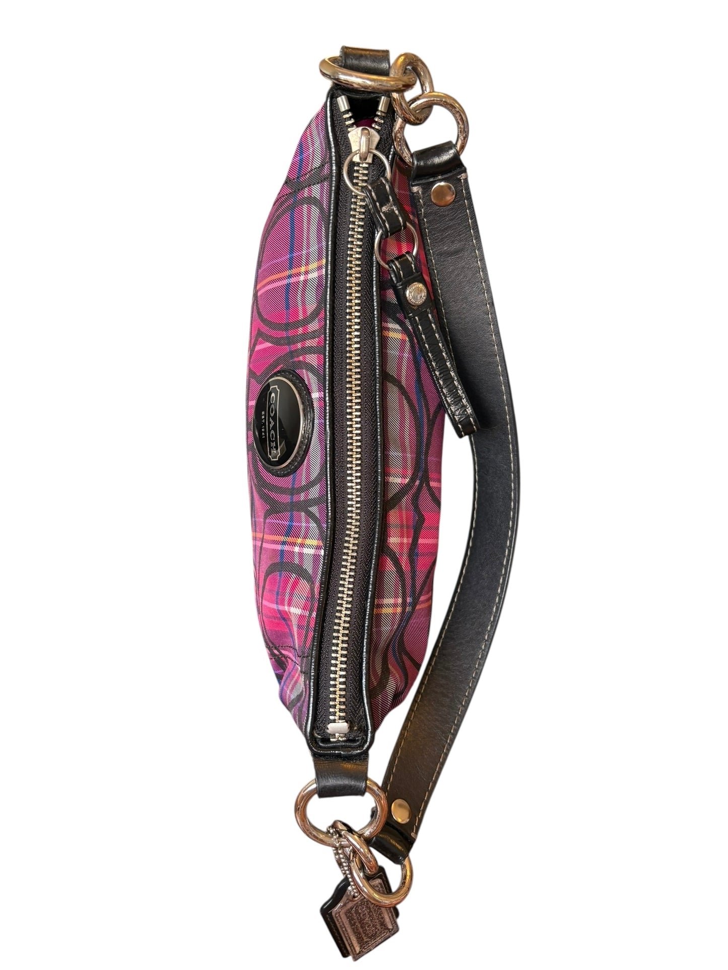 Coach Poppy Tartan Shoulder Bag