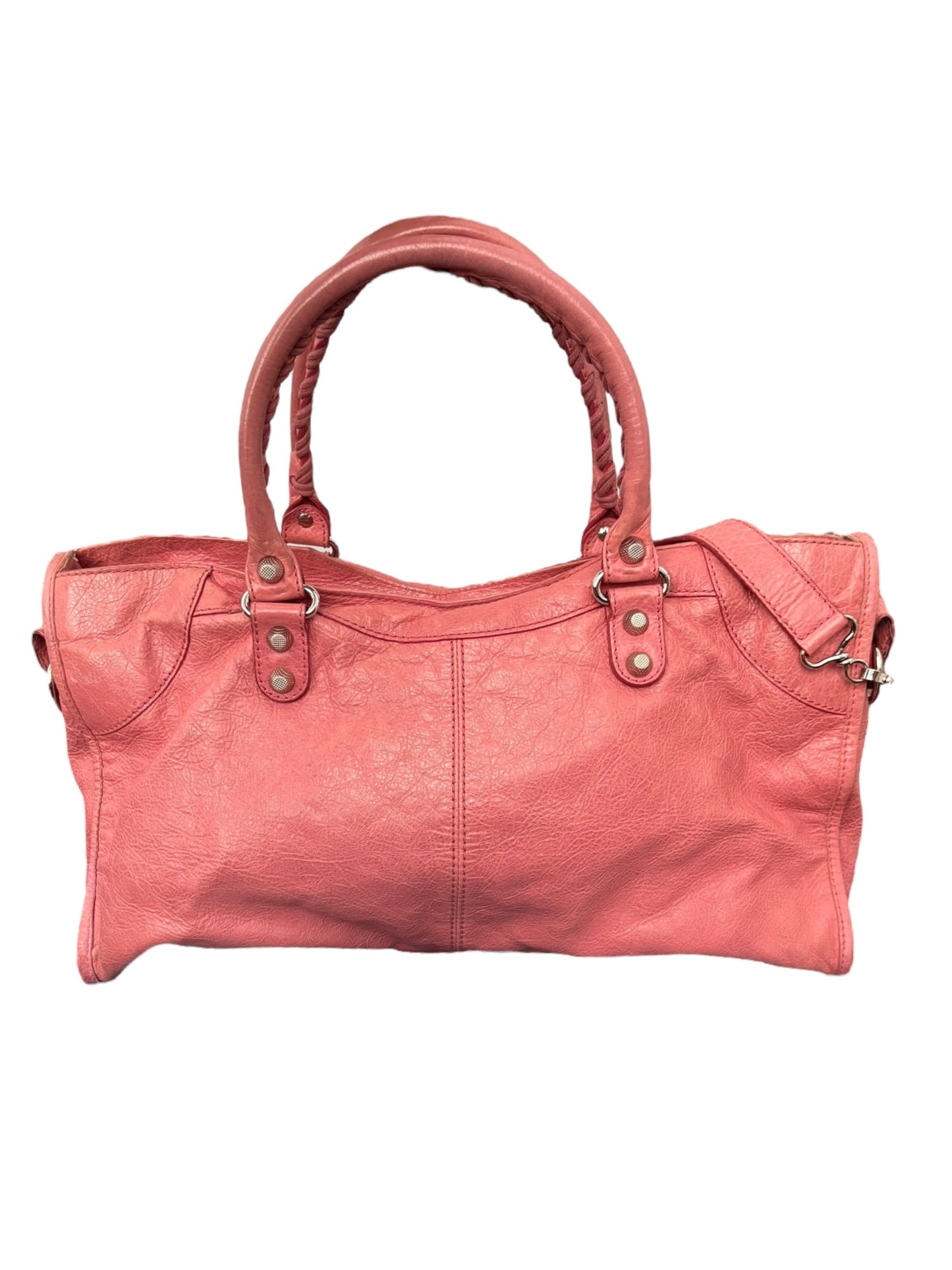 Balenciaga Pink Leather City Bag 2000s