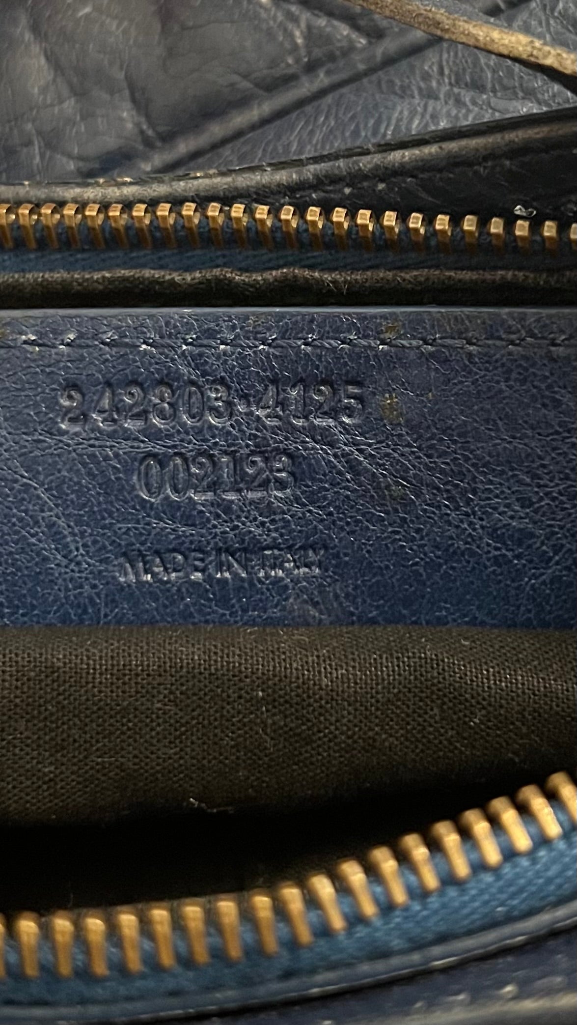 2000s Balenciaga Navy Leather City Hip Crossbody Bag