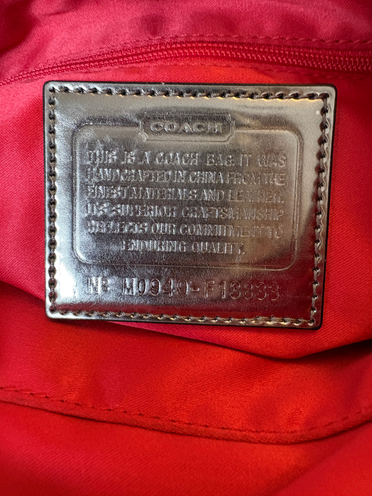 Coach Poppy Black Shoulder Bag