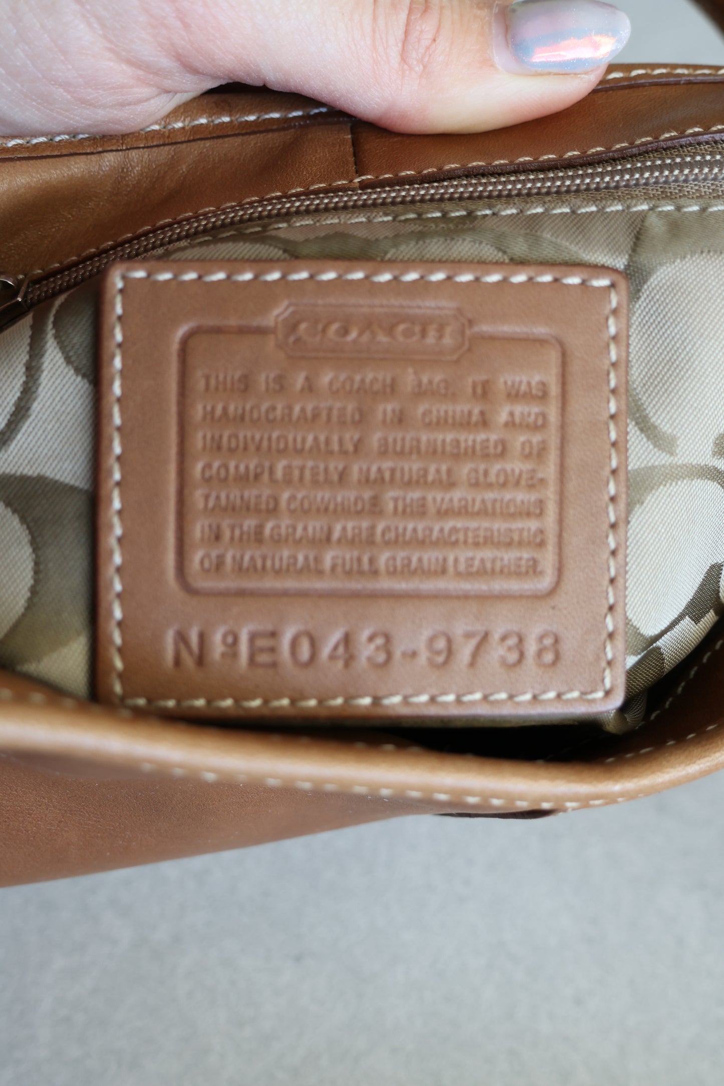 Coach Soho Brown Hobo Leather Shoulder Bag