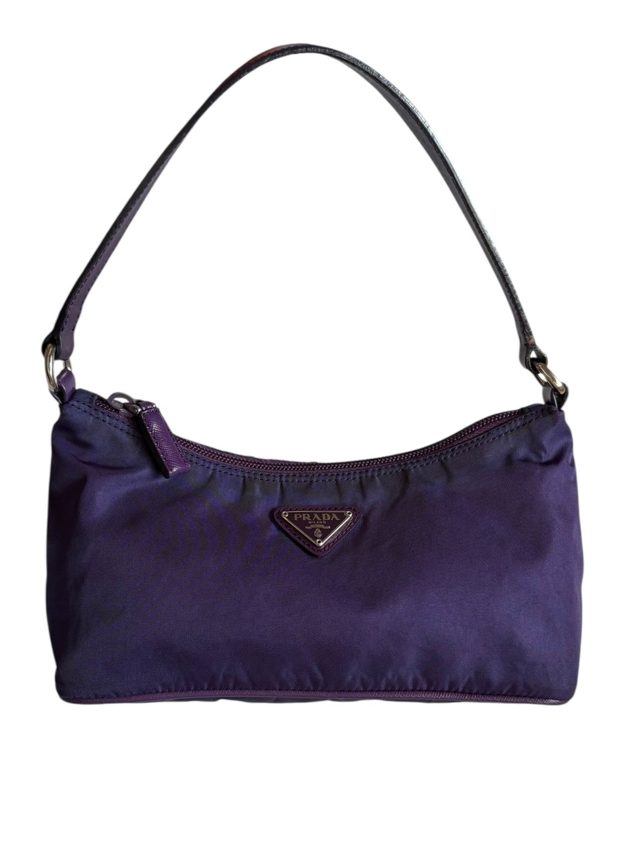 Prada Nylon Shoulder Bag Purple