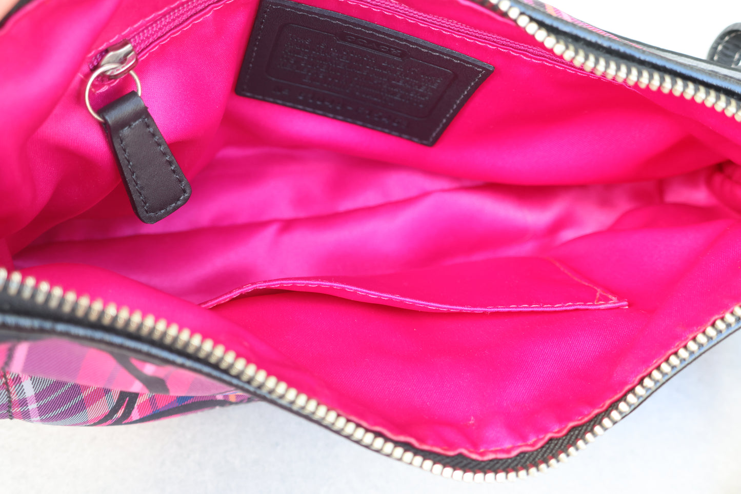 Coach Poppy Tartan Shoulder Bag