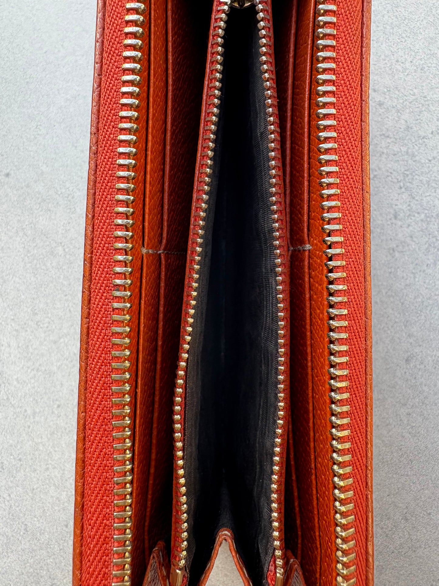 Gucci Biege and Orange Wallet