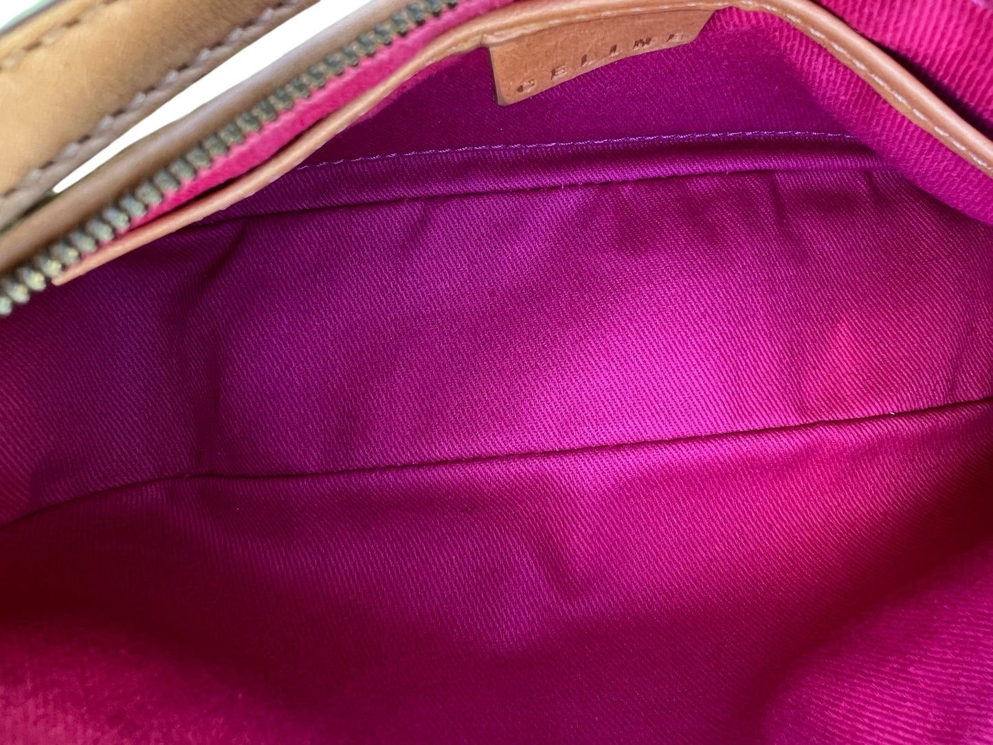 Celine Pink Suede Shoulder Bag