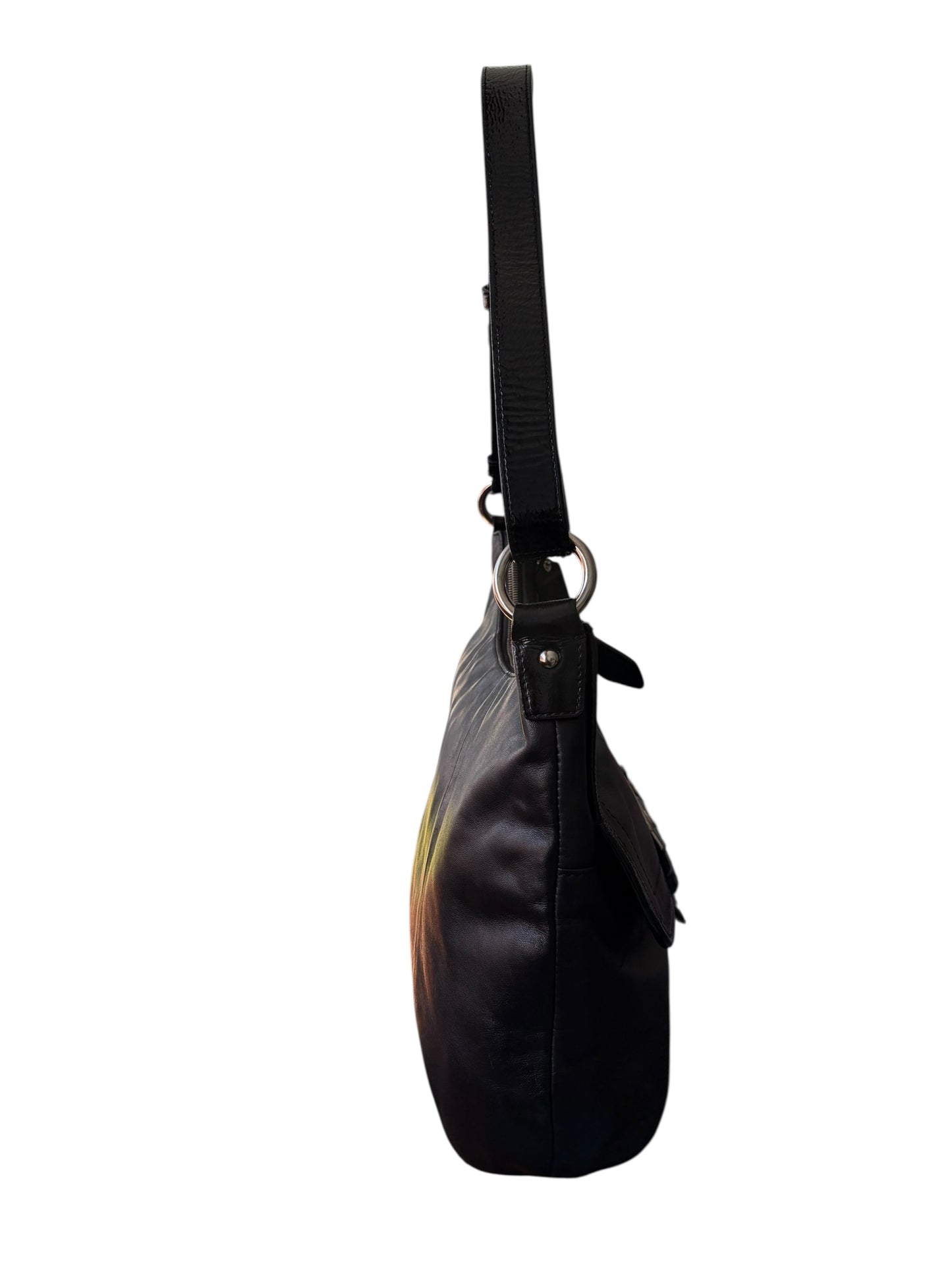 Coach Soho Buckle Black Leather Shoulder Bag
