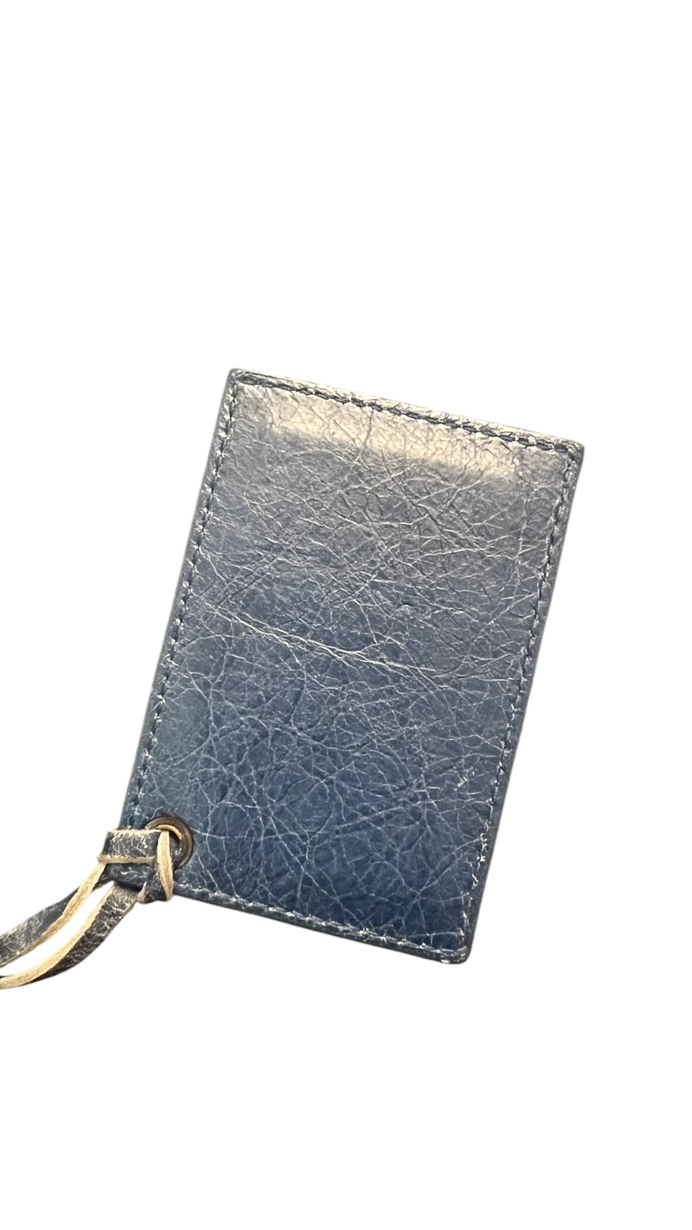 2000s Balenciaga Navy Leather City Hip Crossbody Bag