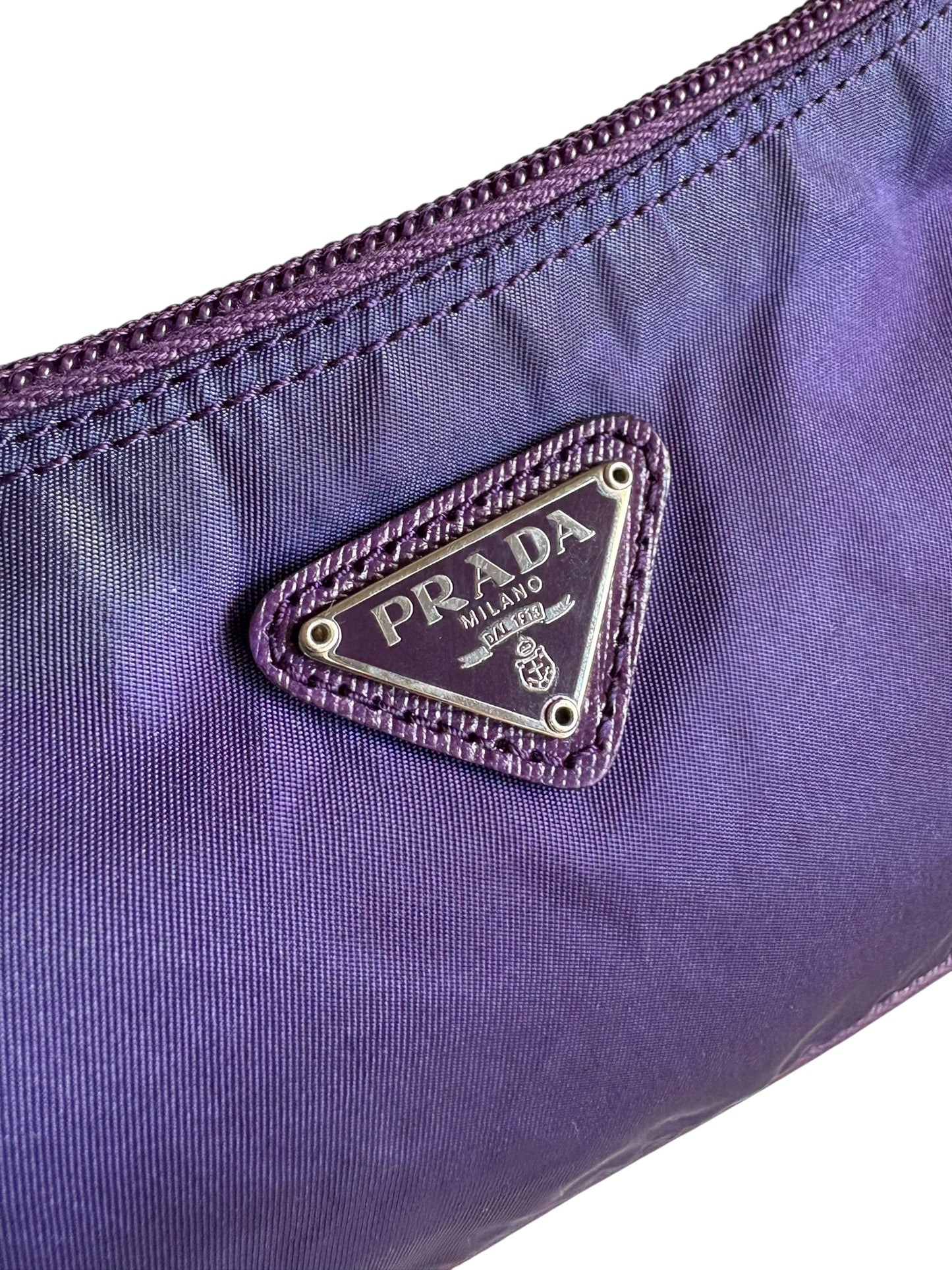 Prada Nylon Shoulder Bag Purple