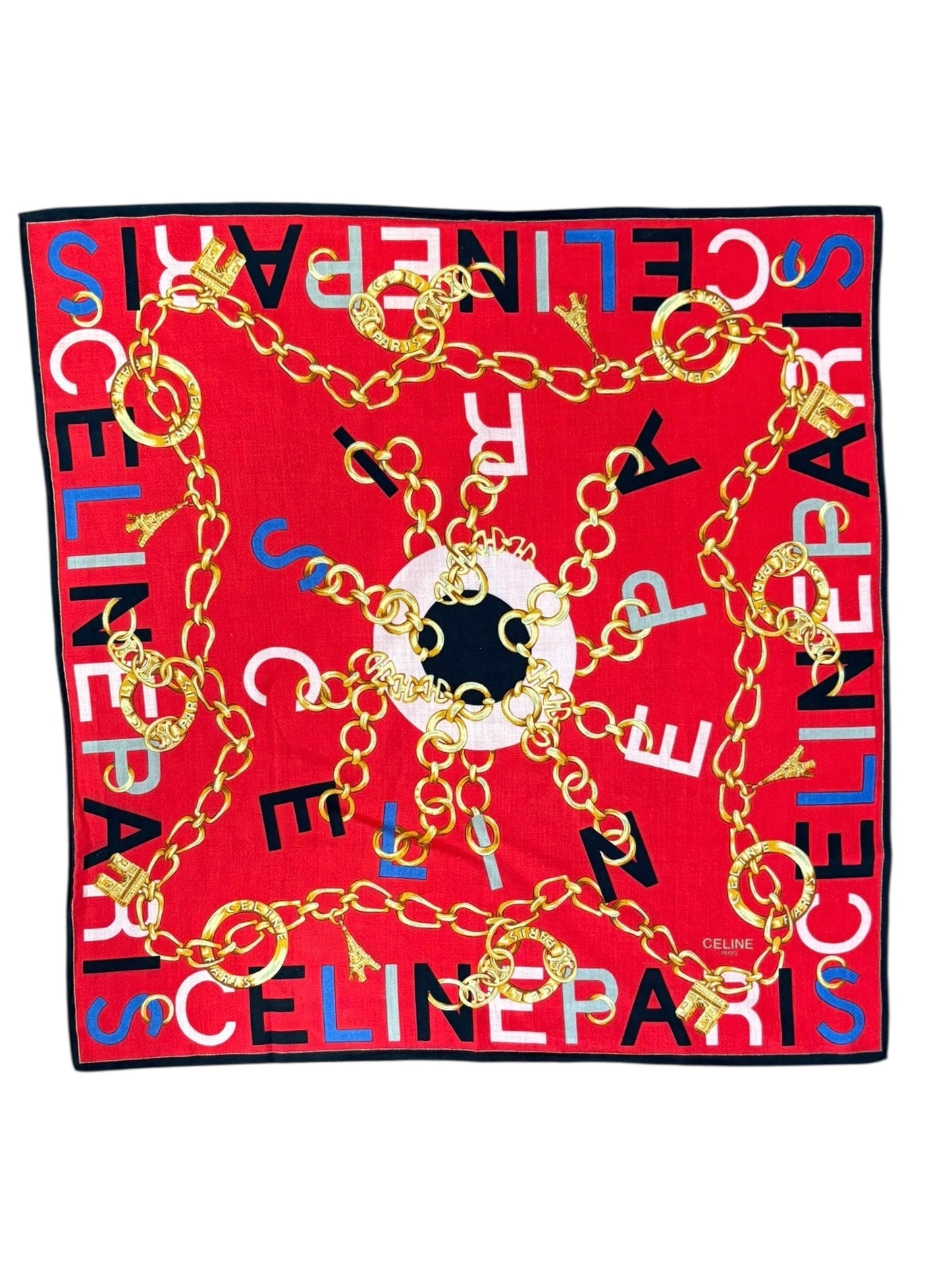 Celine Chain Scarf Red