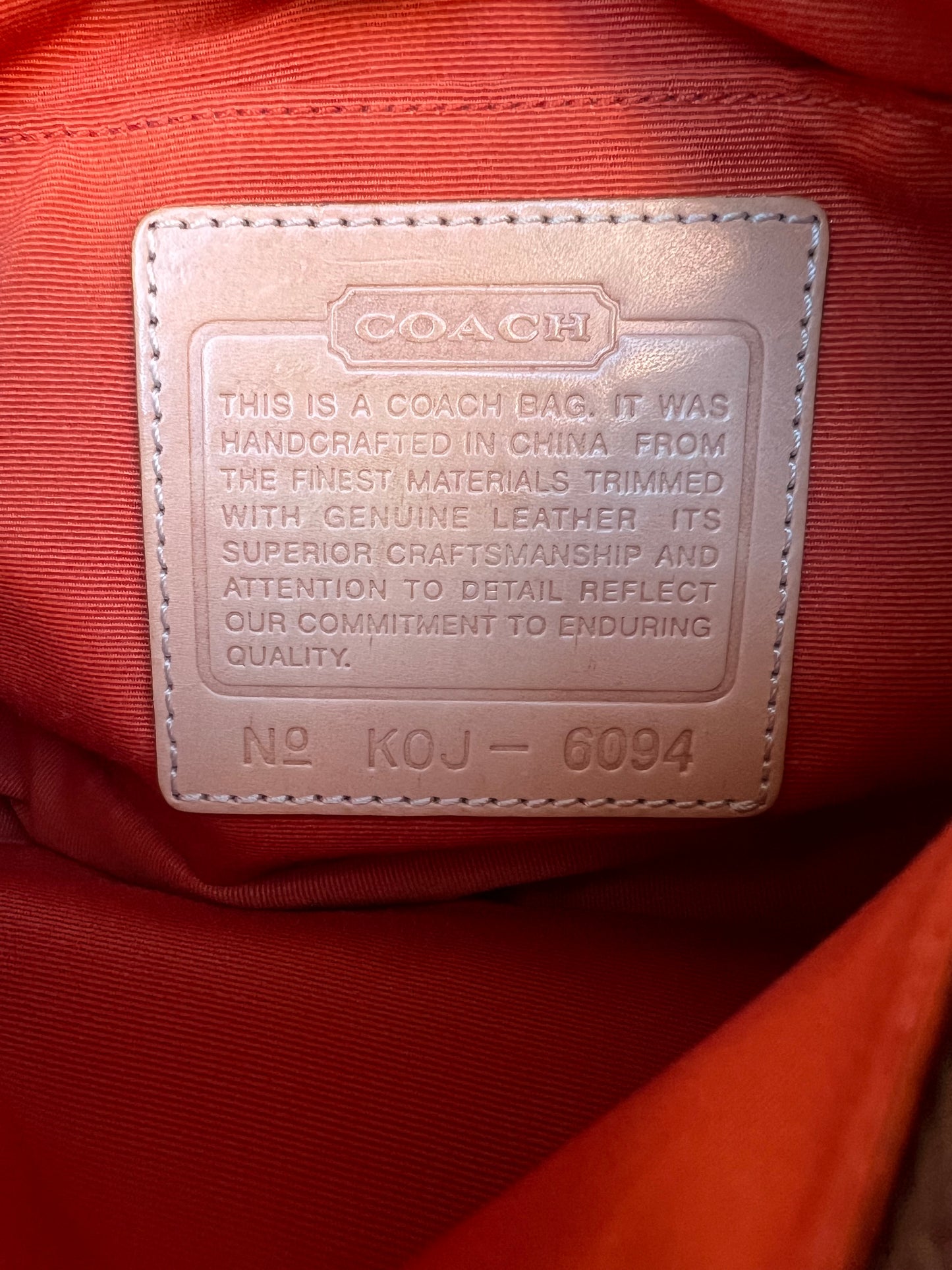 Coach Signature Demi Tan