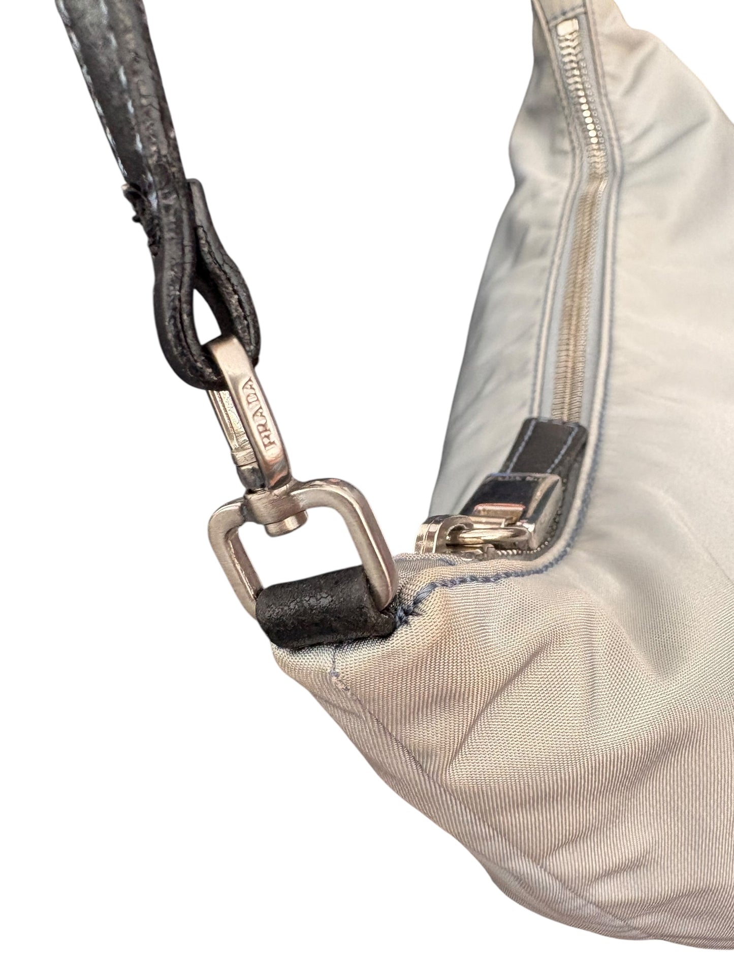Prada Nylon Shoulder Bag Blue/Grey