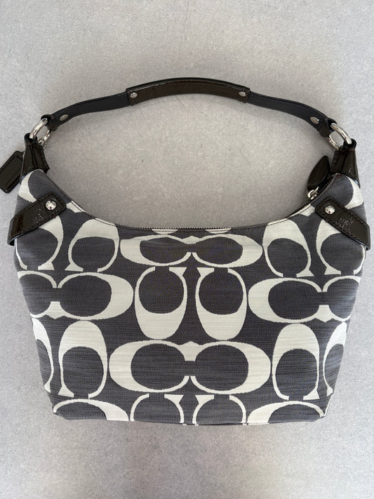 Coach Grey Monogram Shoulder Bag