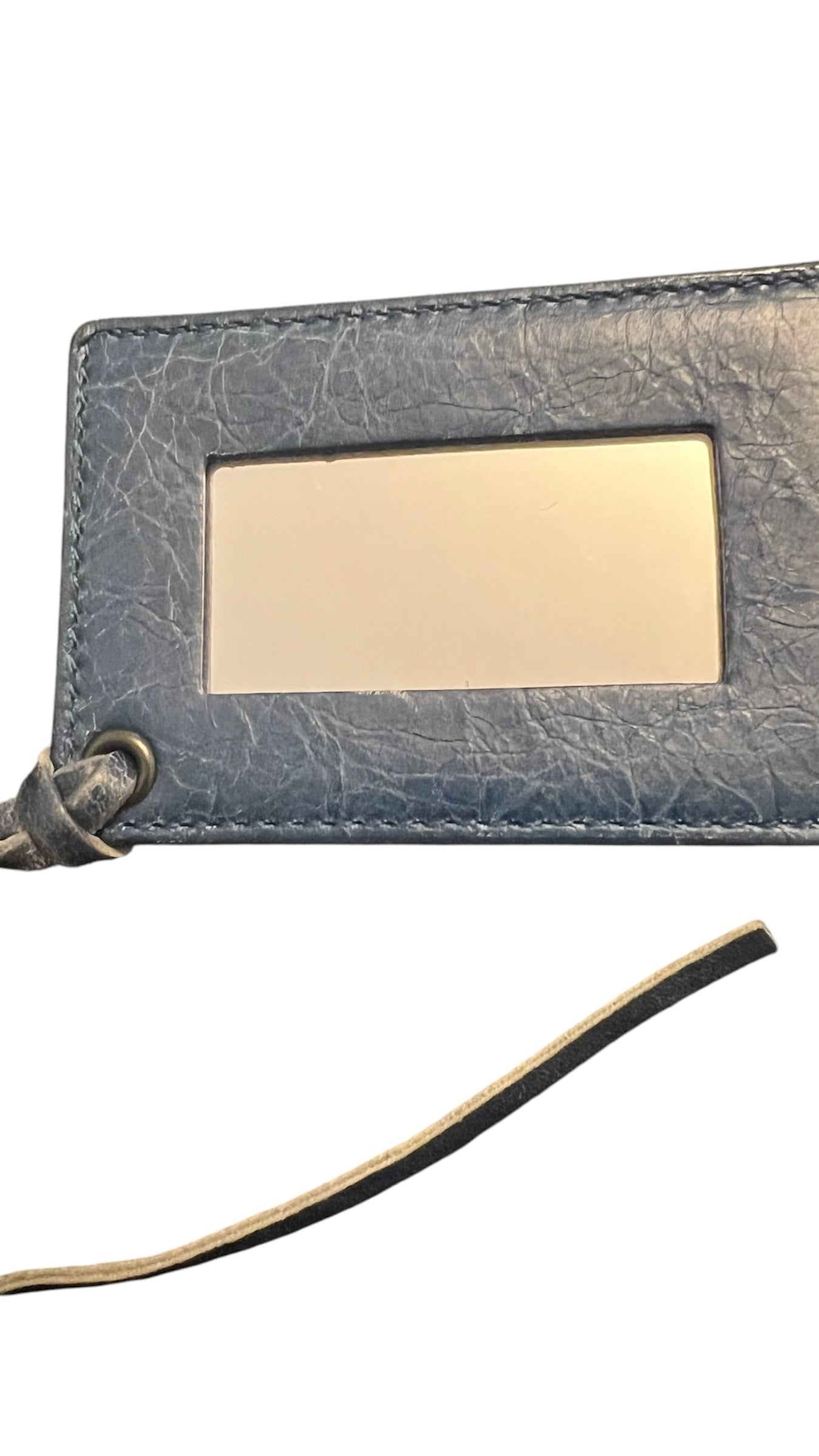 2000s Balenciaga Navy Leather City Hip Crossbody Bag