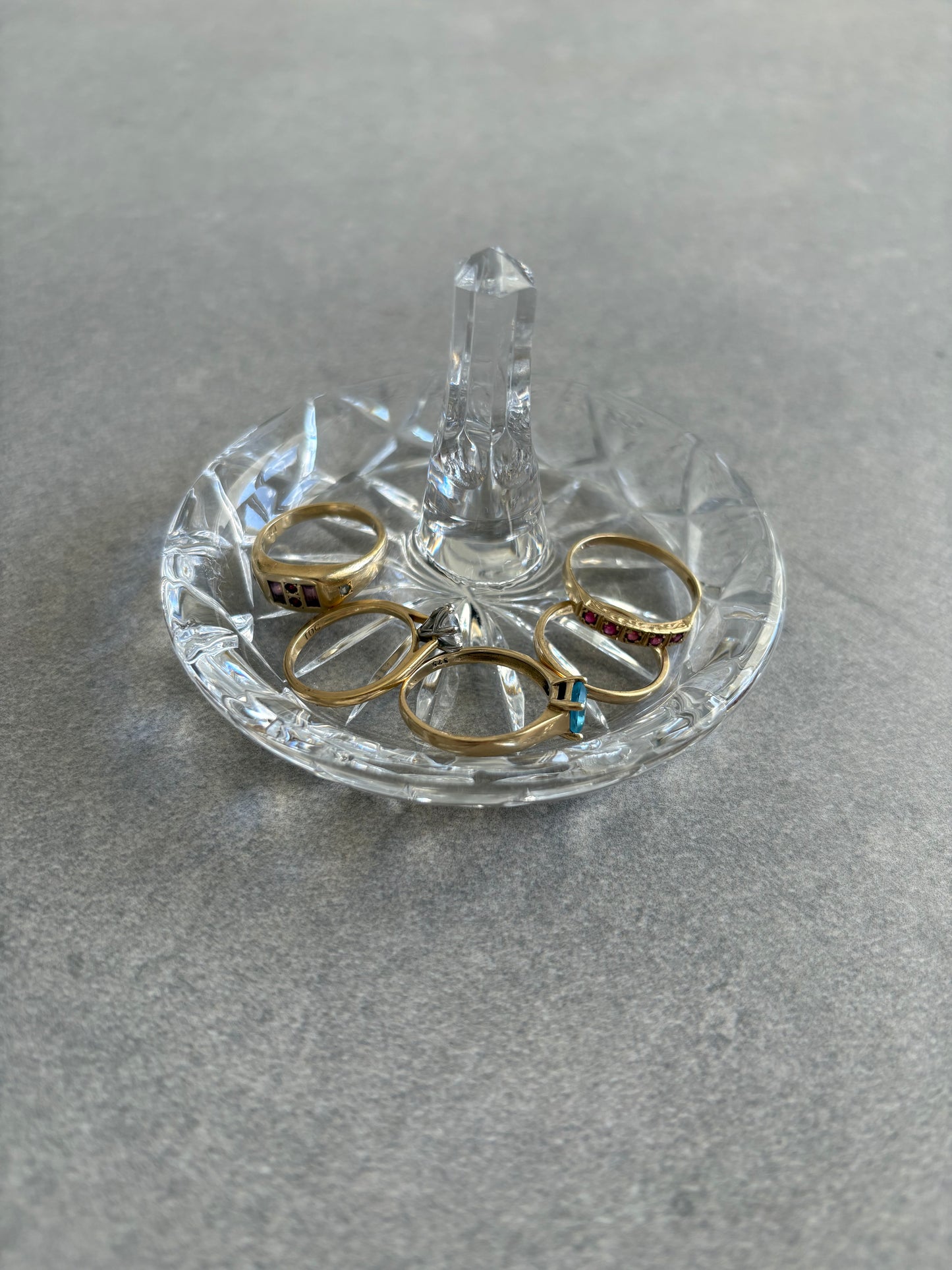 Vintage Crystal Ring Holder
