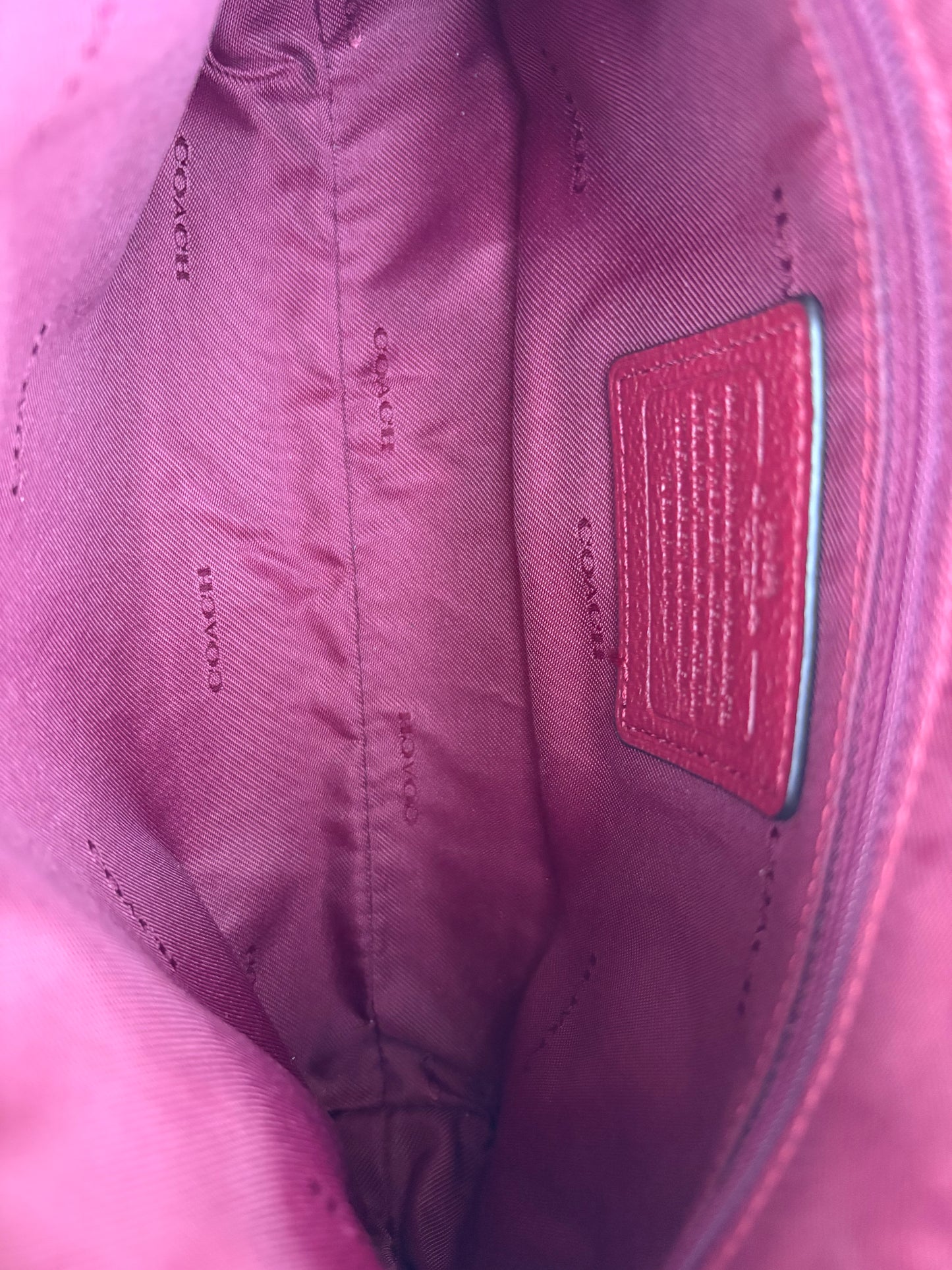 Coach Carriage Red Leather Bag