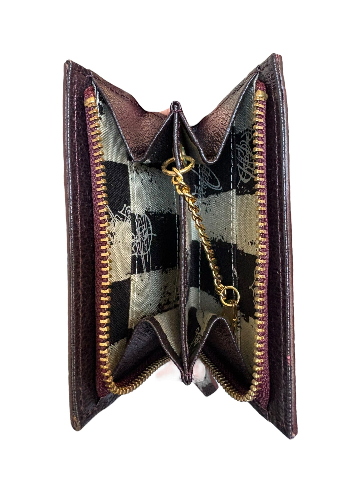 Vivienne Westwood Dark Brown Compact Wallet