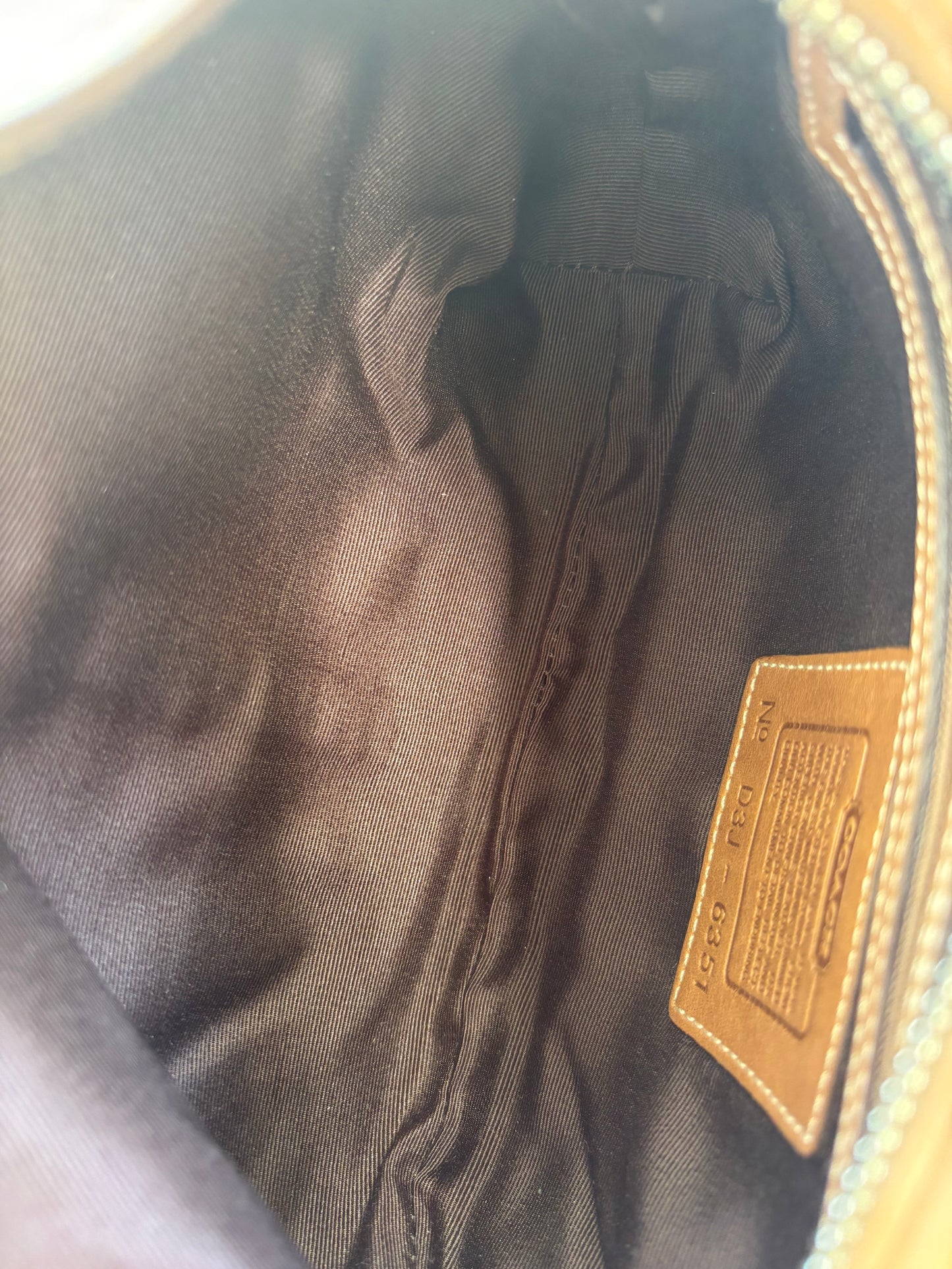 Coach Soho Monogram Bag Brown with Dustbag