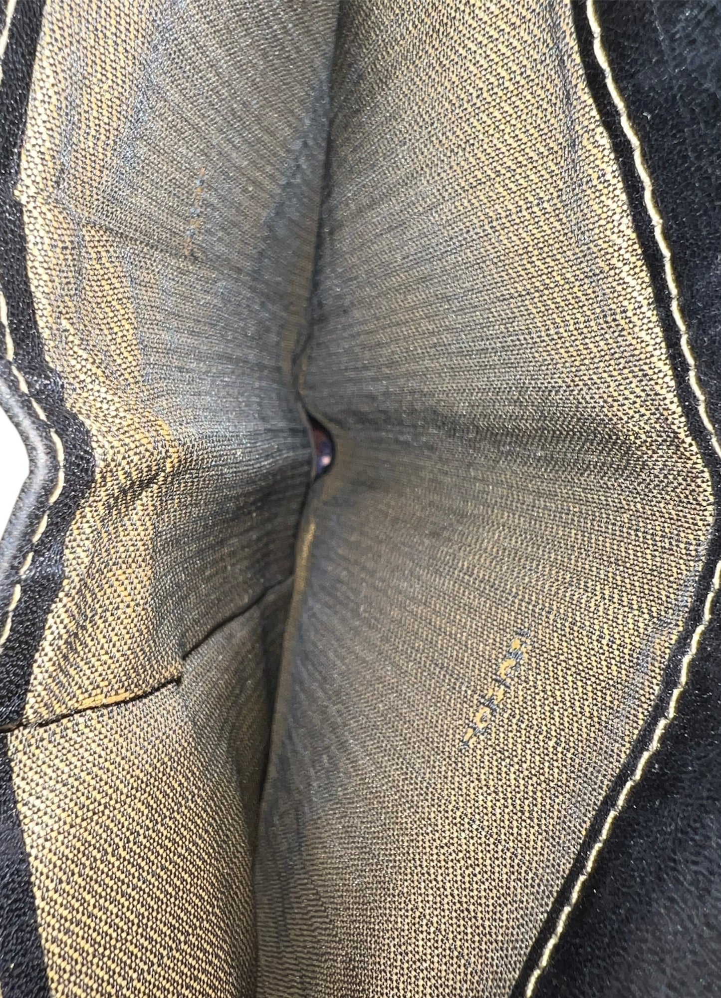 Fendi Black/Tobacco Zucca Canvas and Leather Wallet
