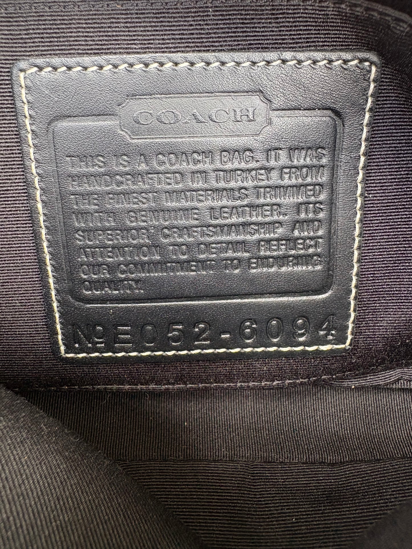 Coach Signature Monogram Demi Black