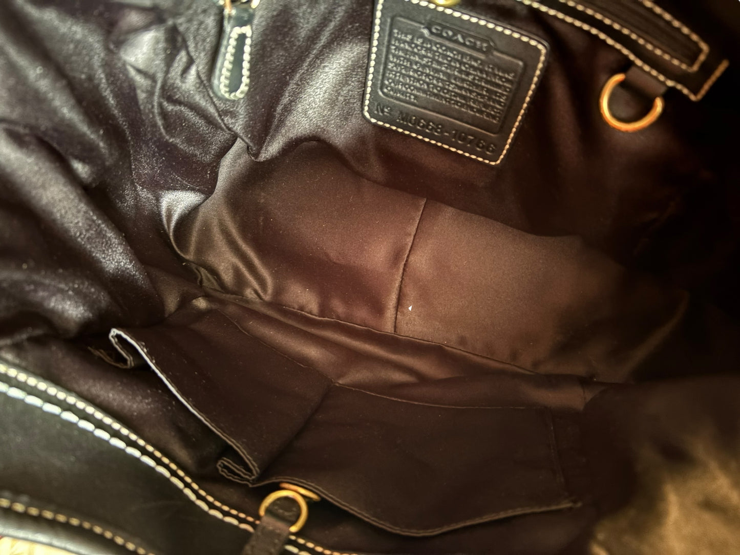 Coach Black Signature Ergo Shoulder Bag