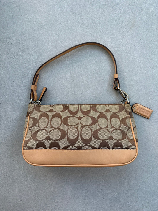 Coach Signature Demi Tan Shoulder Bag
