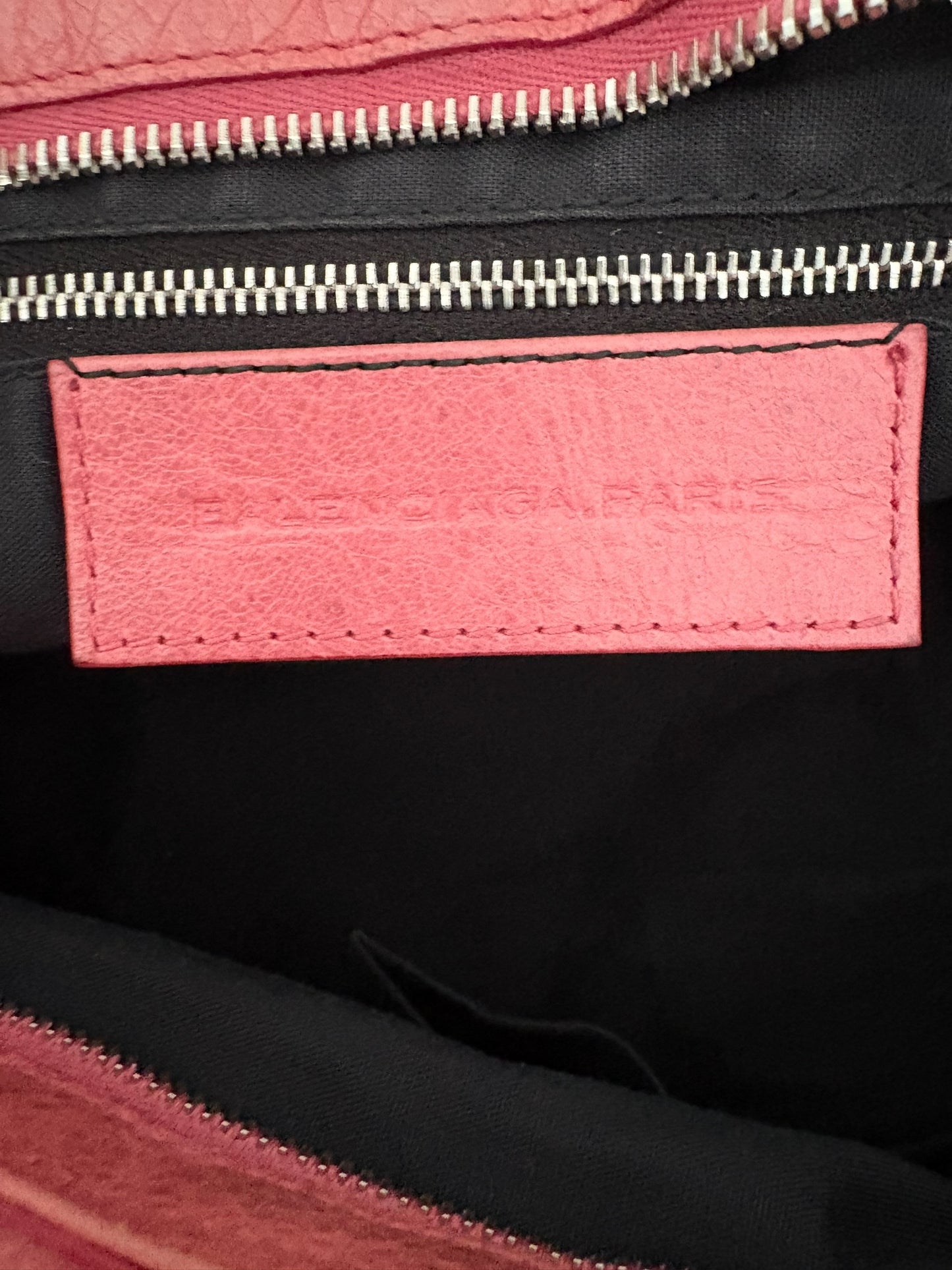 Balenciaga Pink Leather City Bag 2000s