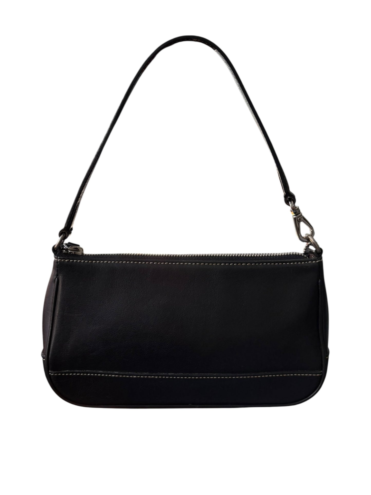 Coach Black Leather Demi Shoulder Bag
