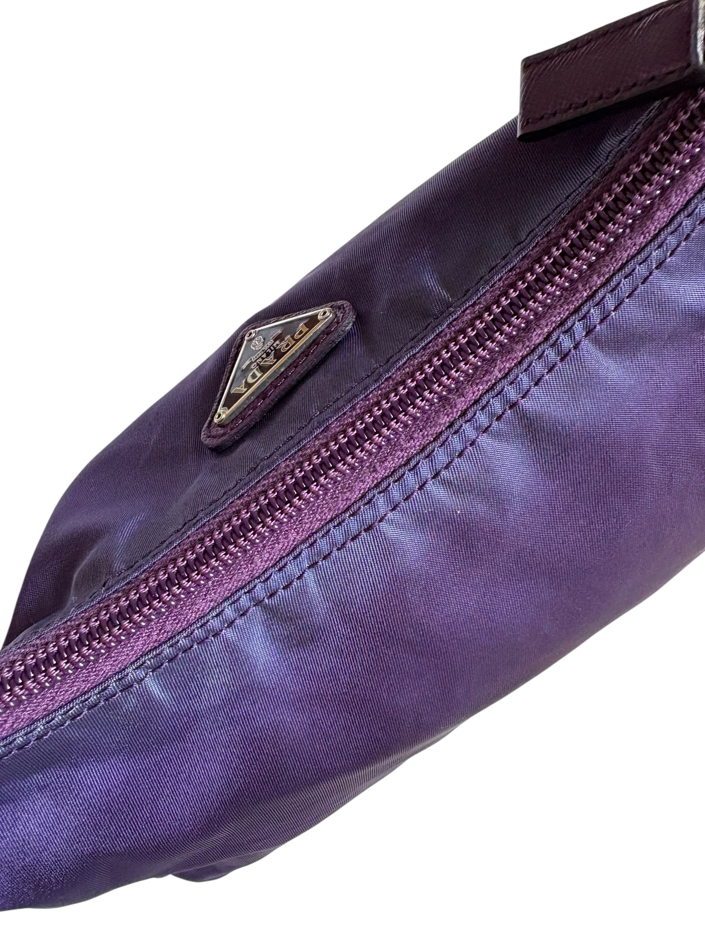 Prada Nylon Shoulder Bag Purple