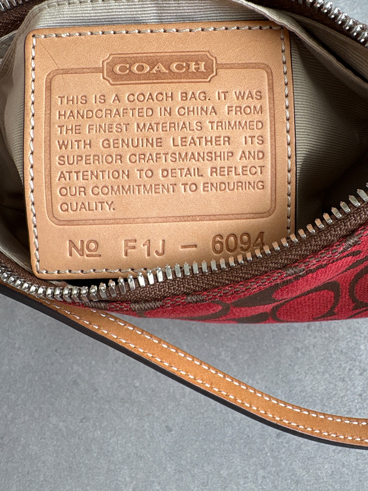 Coach Signature Demi Red
