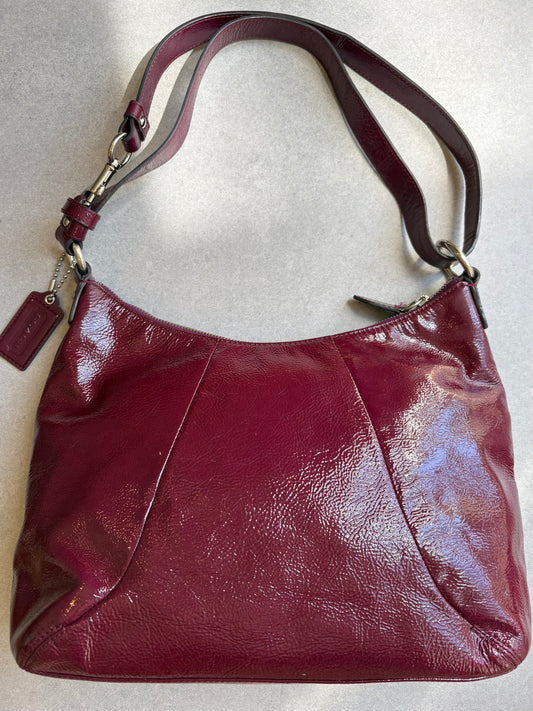 Coach Soho Plum Patent Leather Shoulder Bag