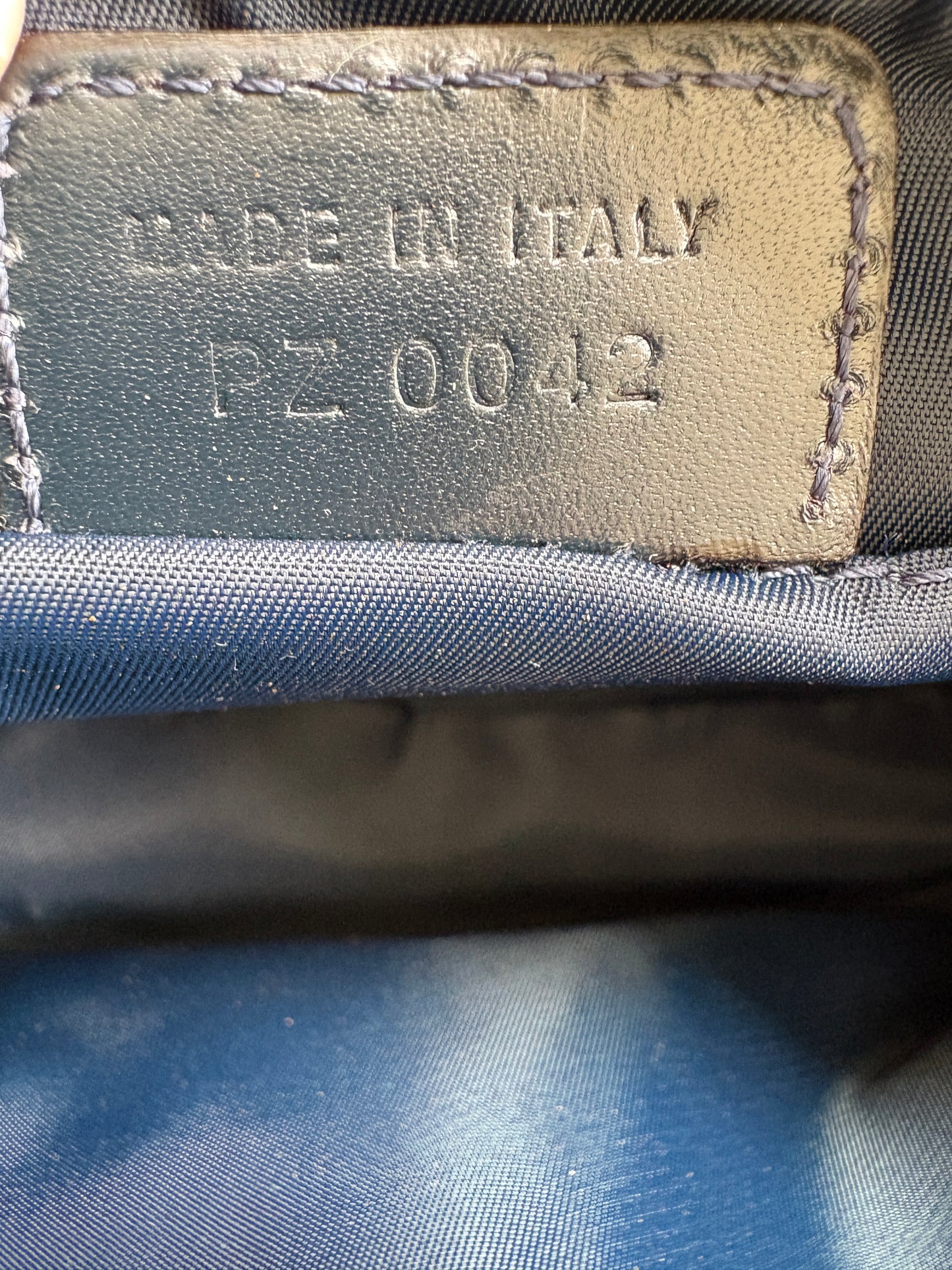 Christian Dior 2000s Blue Trotter Monogram Shoulder Bag