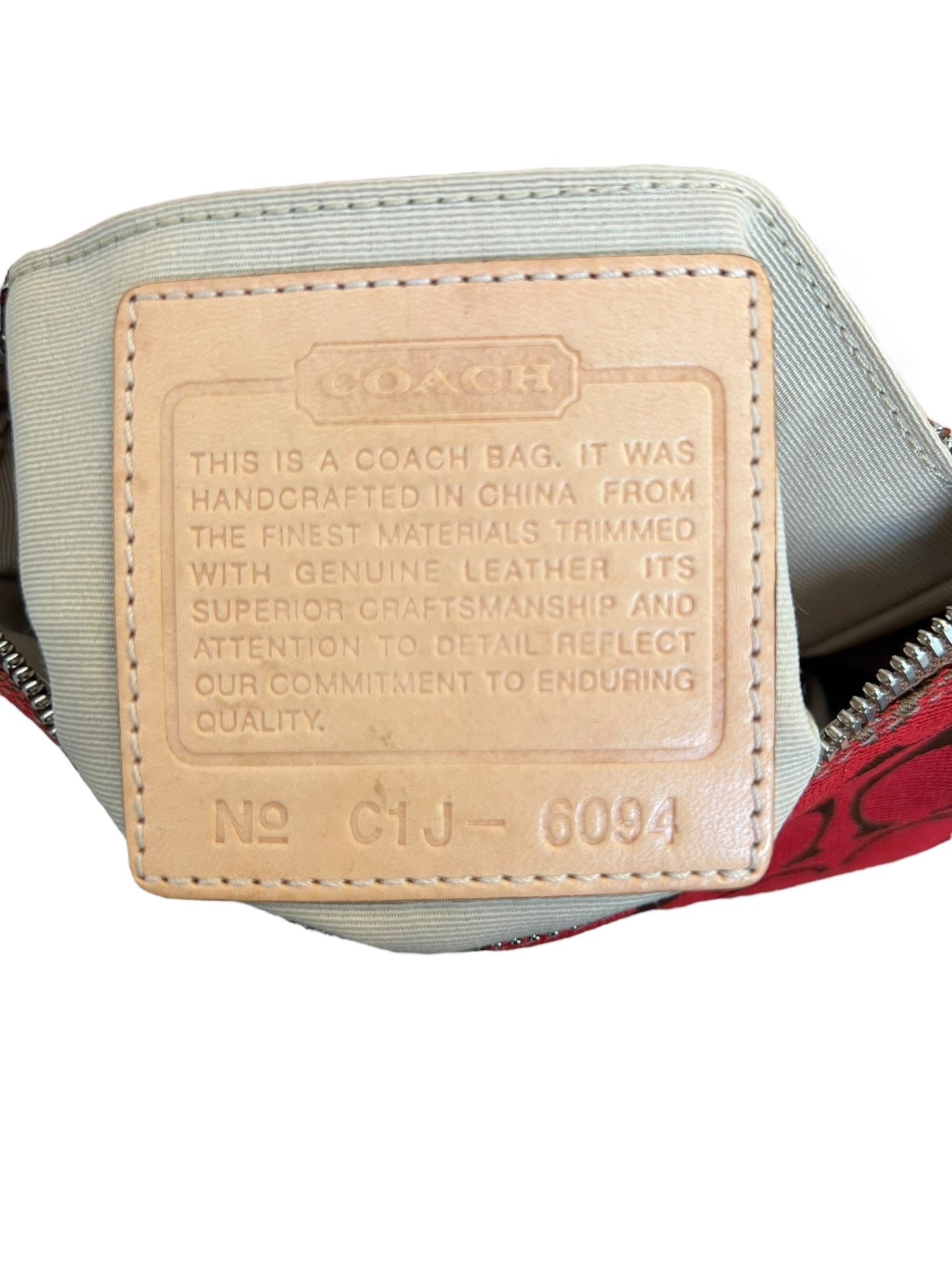 Coach Signature Demi Red