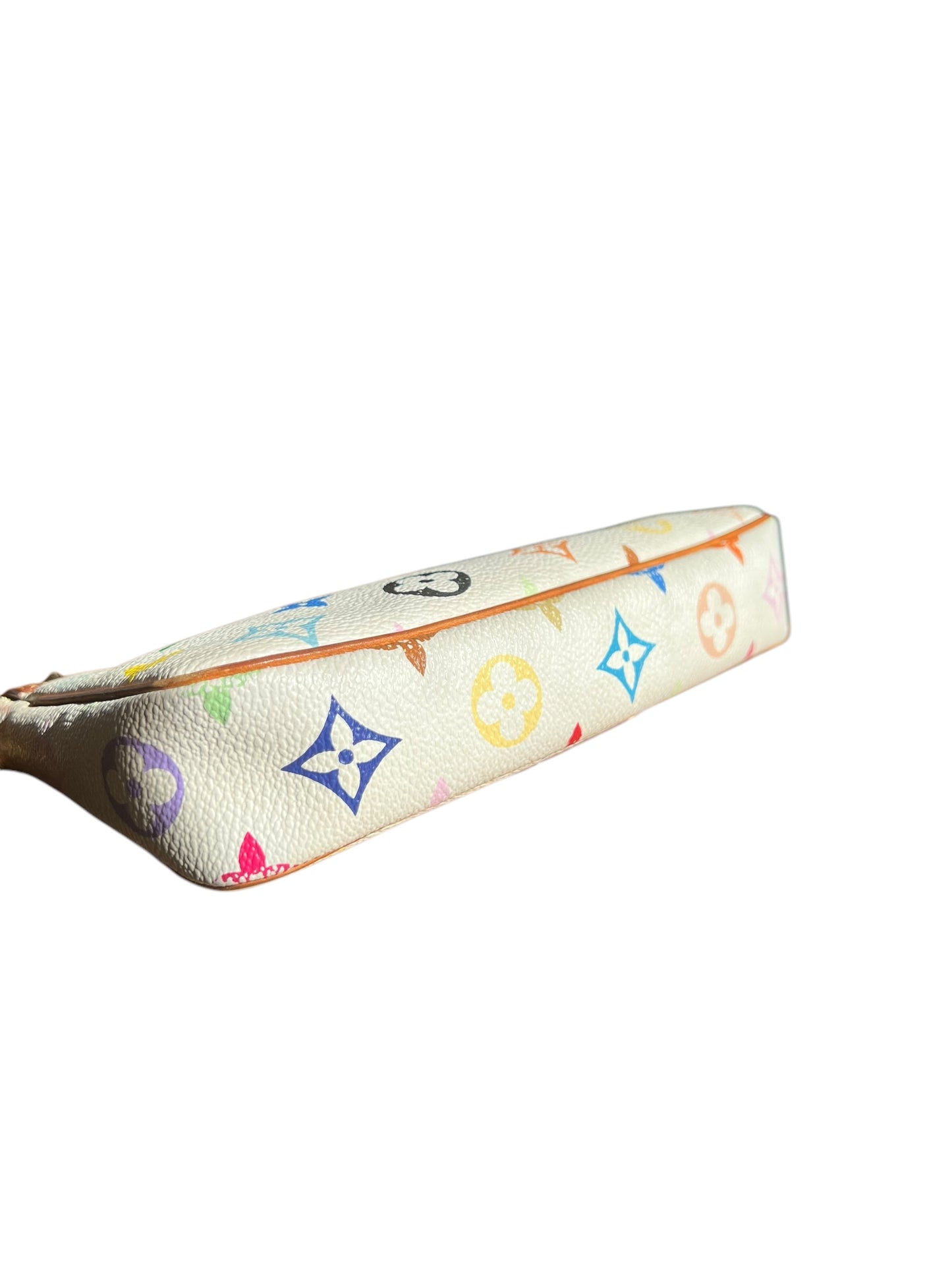 Louis Vuitton x Takashi Murakami White Multicolour Pochette Accessoires 2000s
