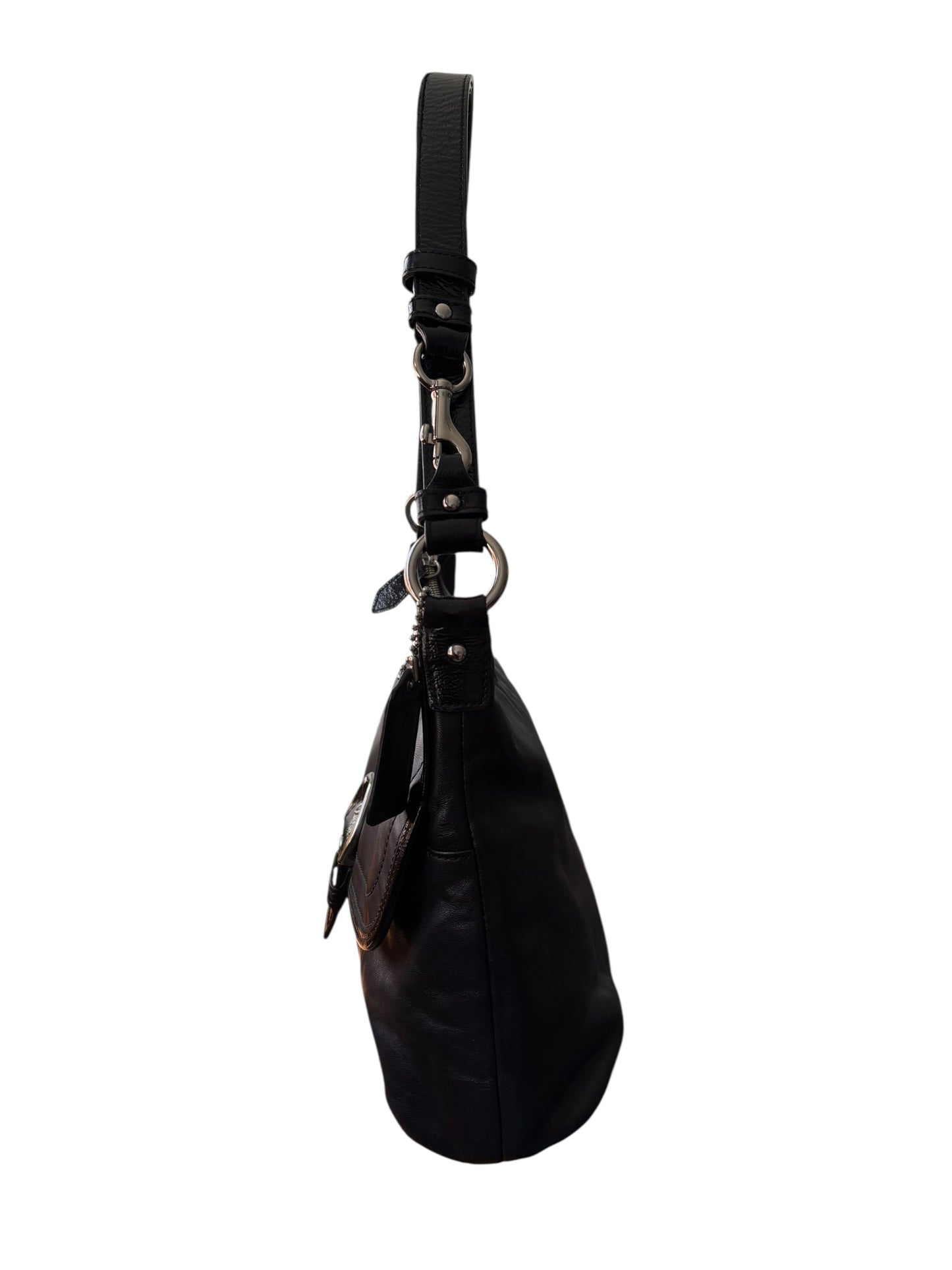 Coach Soho Buckle Black Leather Shoulder Bag