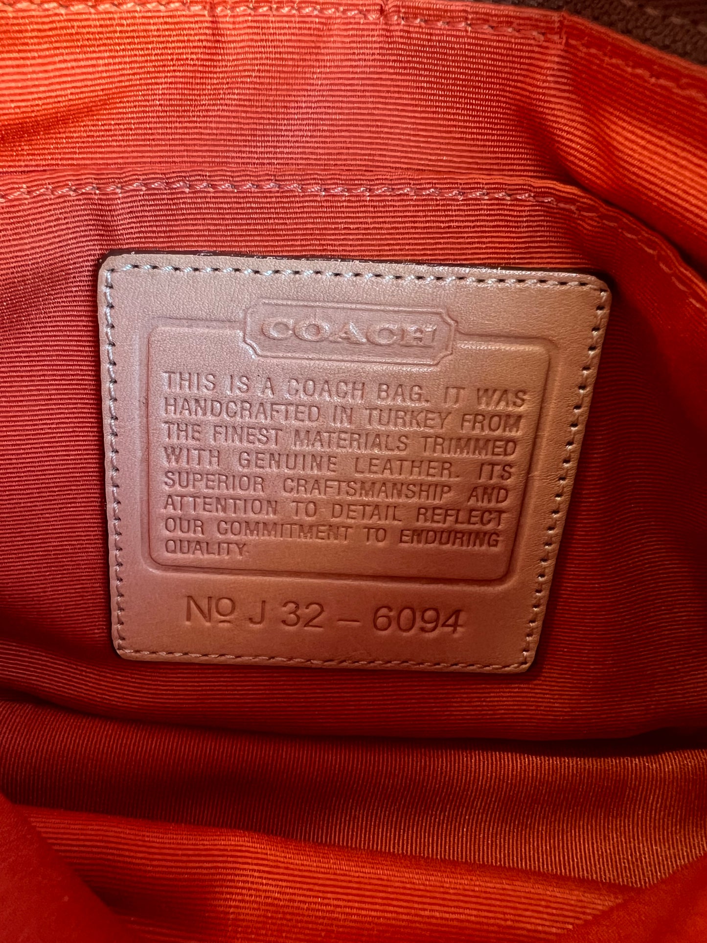 Coach Signature Demi Tan