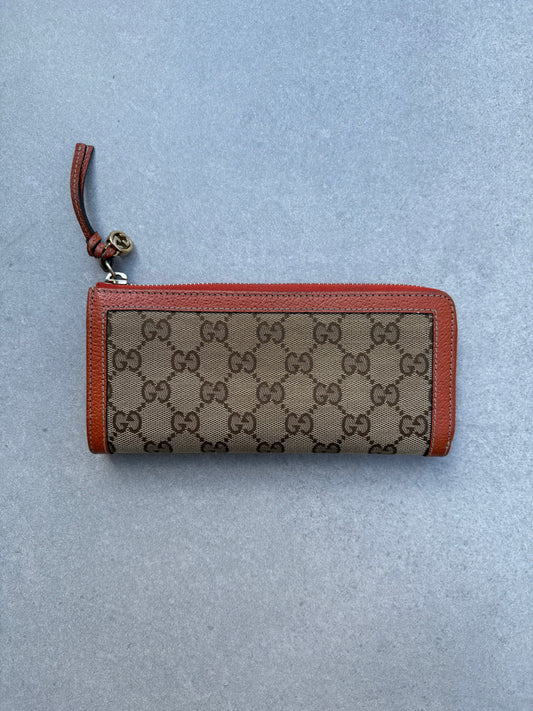 Gucci Biege and Orange Wallet