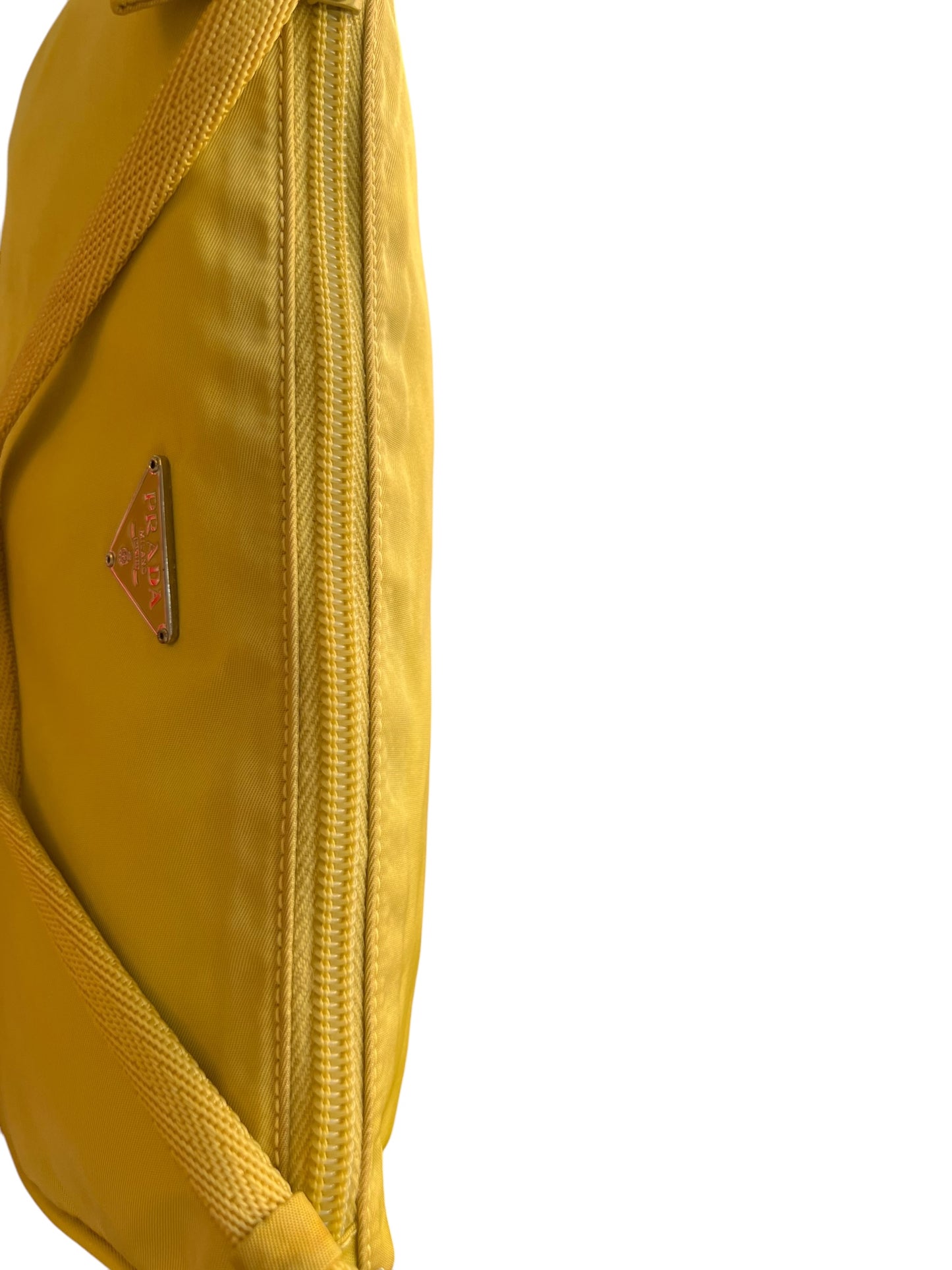 Prada Nylon Tessuto Accessory Pouch Yellow