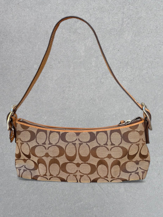 Coach Signature Brown Shoulder Bag