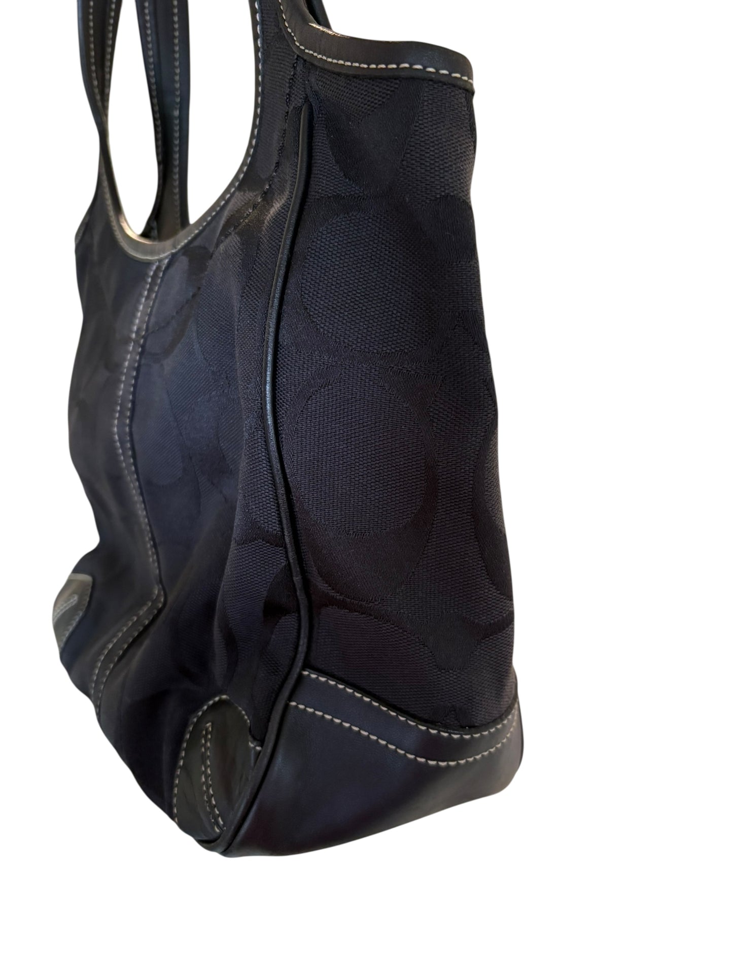 Coach Black Signature Ergo Shoulder Bag