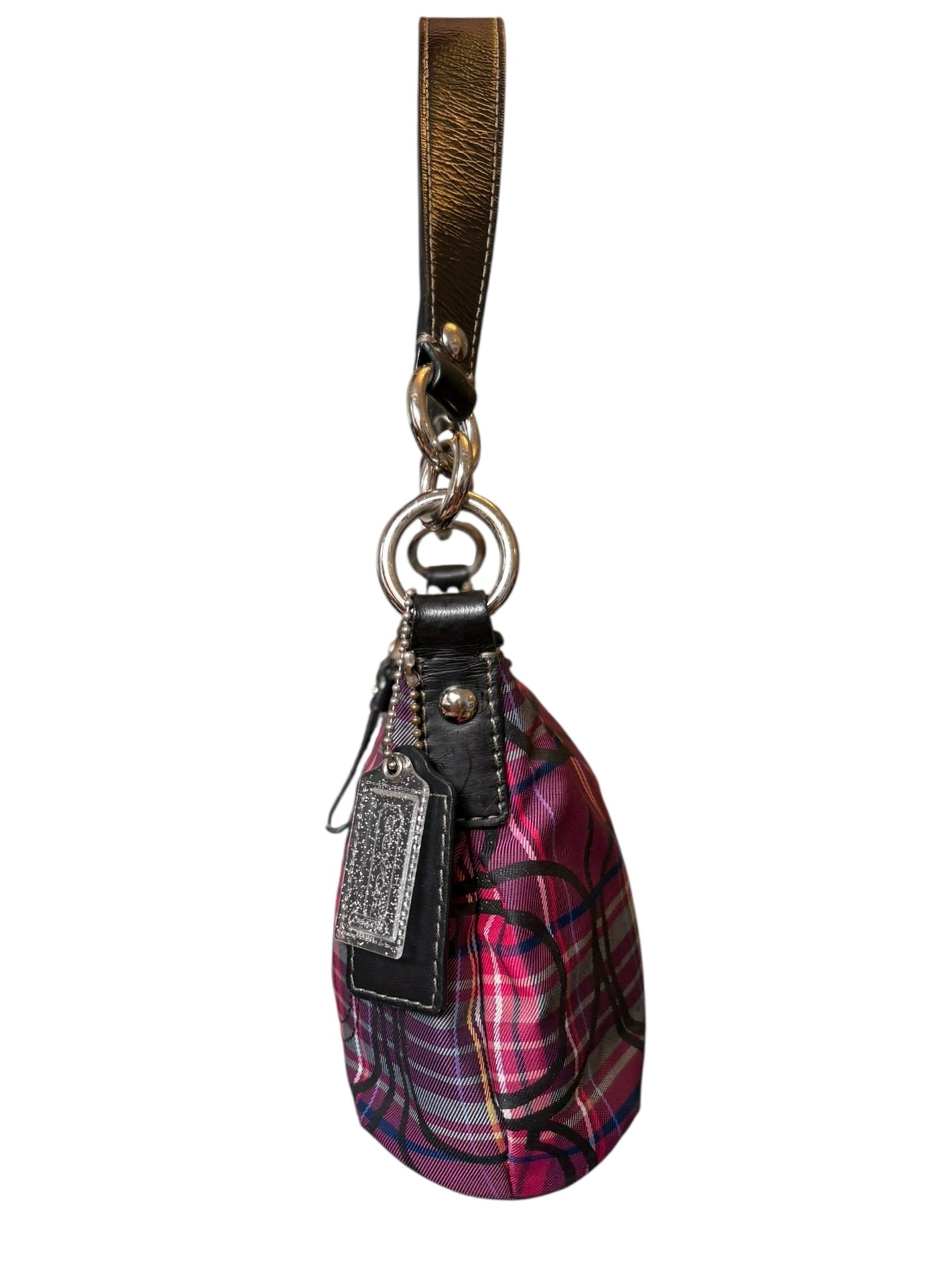 Coach Poppy Tartan Shoulder Bag