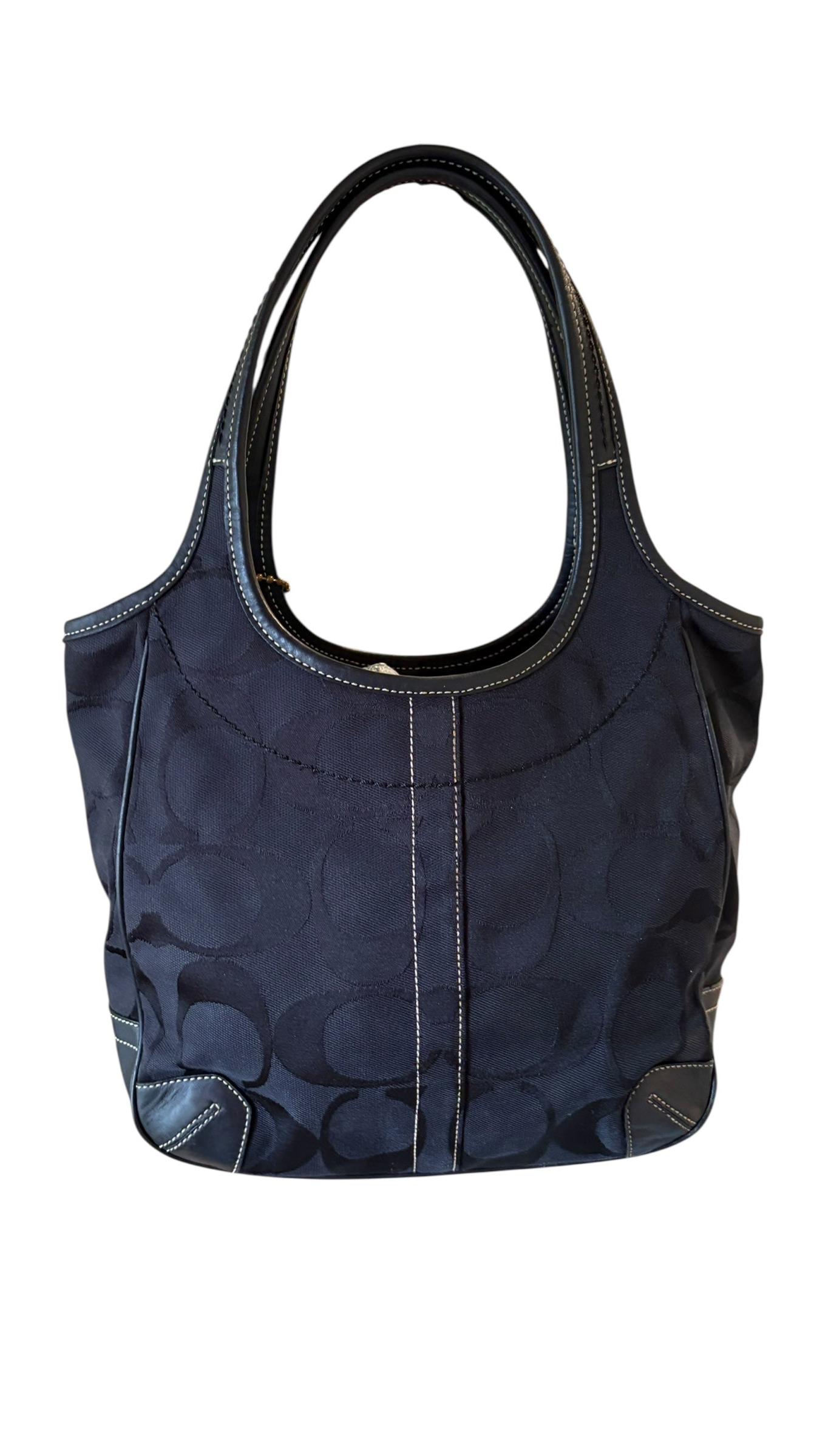 Coach Black Signature Ergo Shoulder Bag