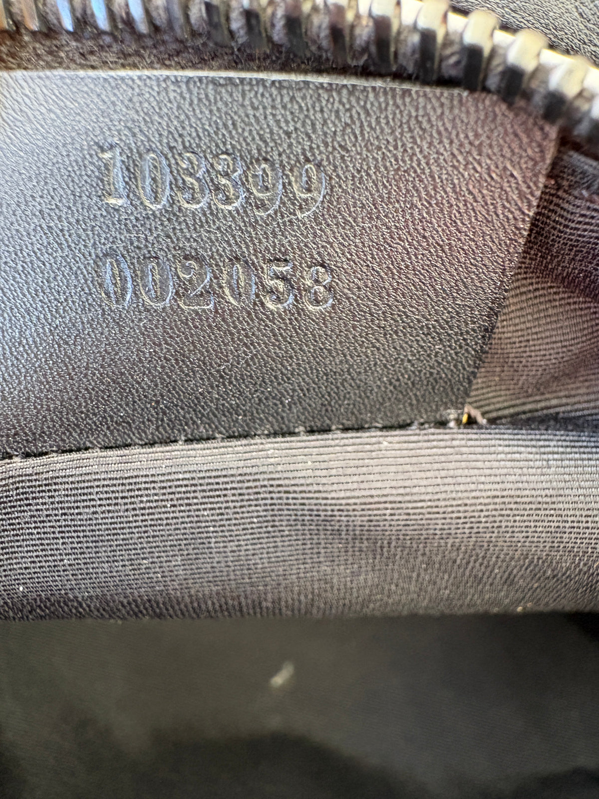 Gucci Black GG Canvas and Leather Pochette