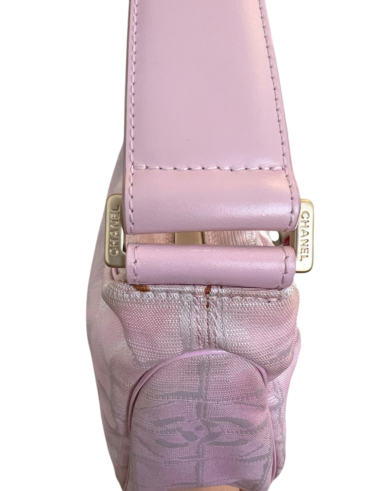 Chanel Pink Travel Line Shoulder Bag 2000s