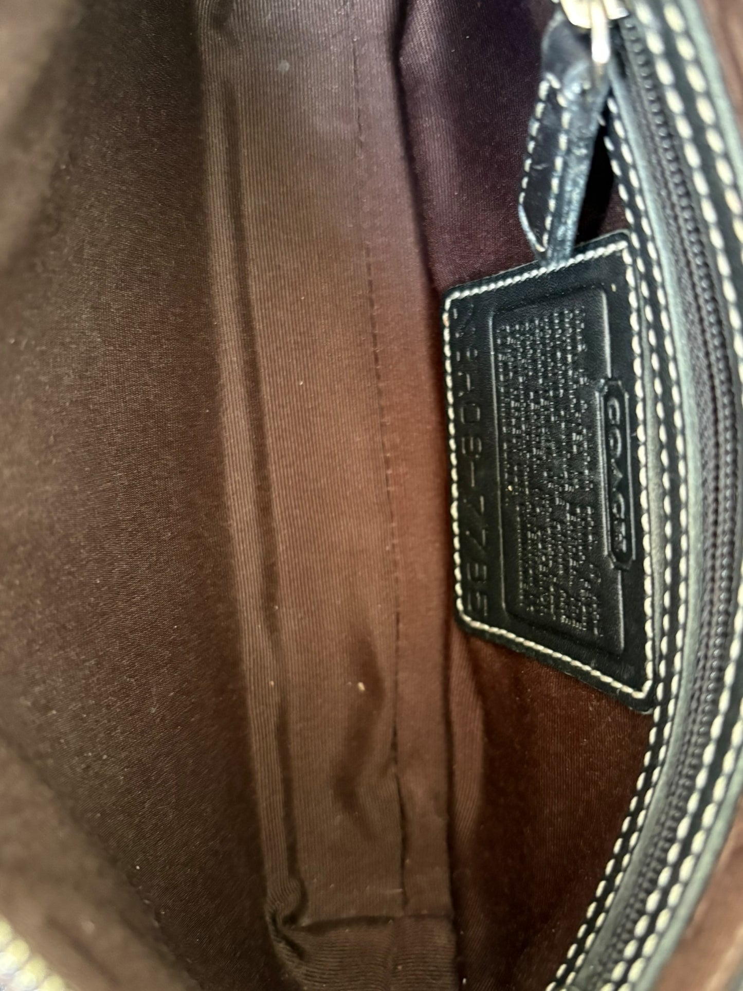 Coach Black Leather Demi Shoulder Bag