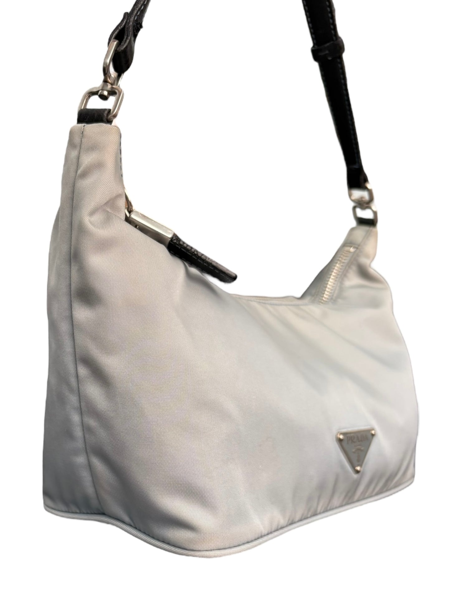 Prada Nylon Shoulder Bag Blue/Grey