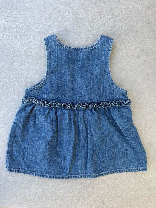 Oshkosh Vintage Denim Dress Size 1T
