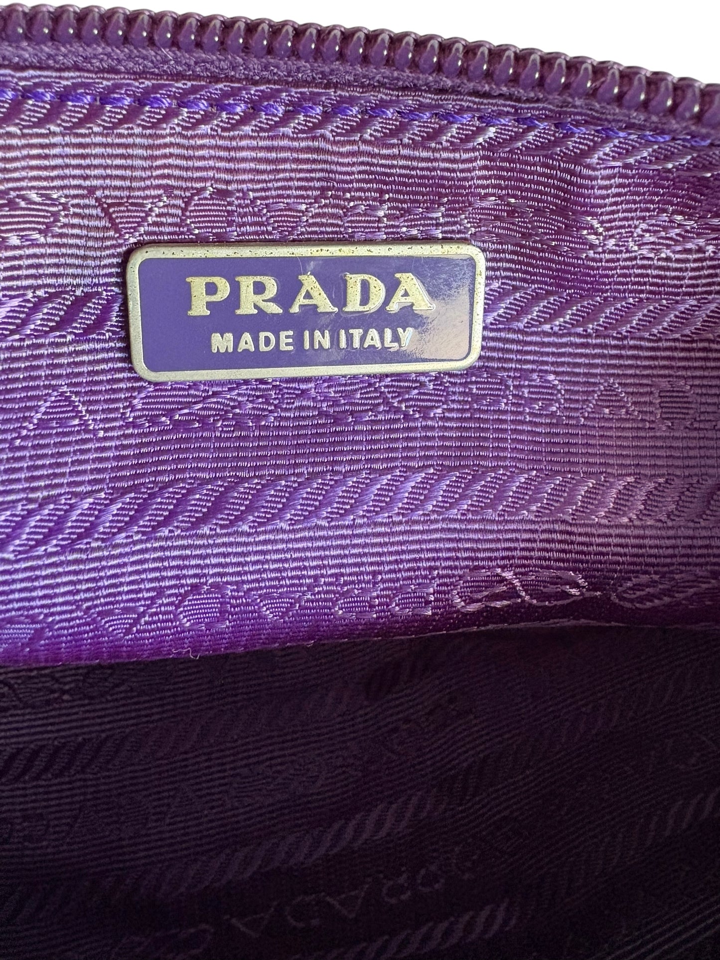 Prada Nylon Shoulder Bag Purple