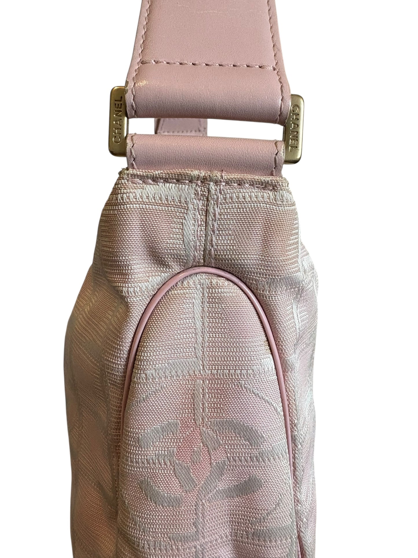 Chanel Pink Travel Line Shoulder Bag 2000s