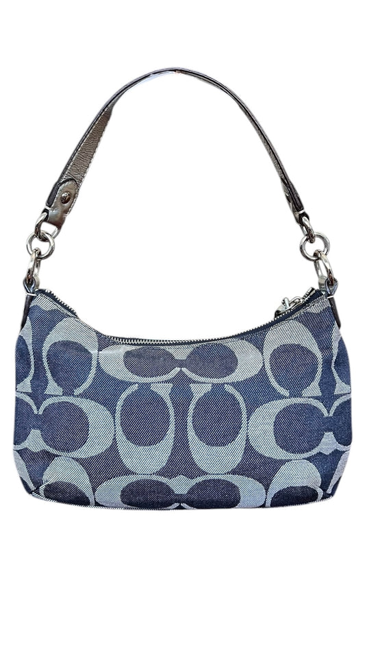 Coach Denim Monogram Shoulder Bag